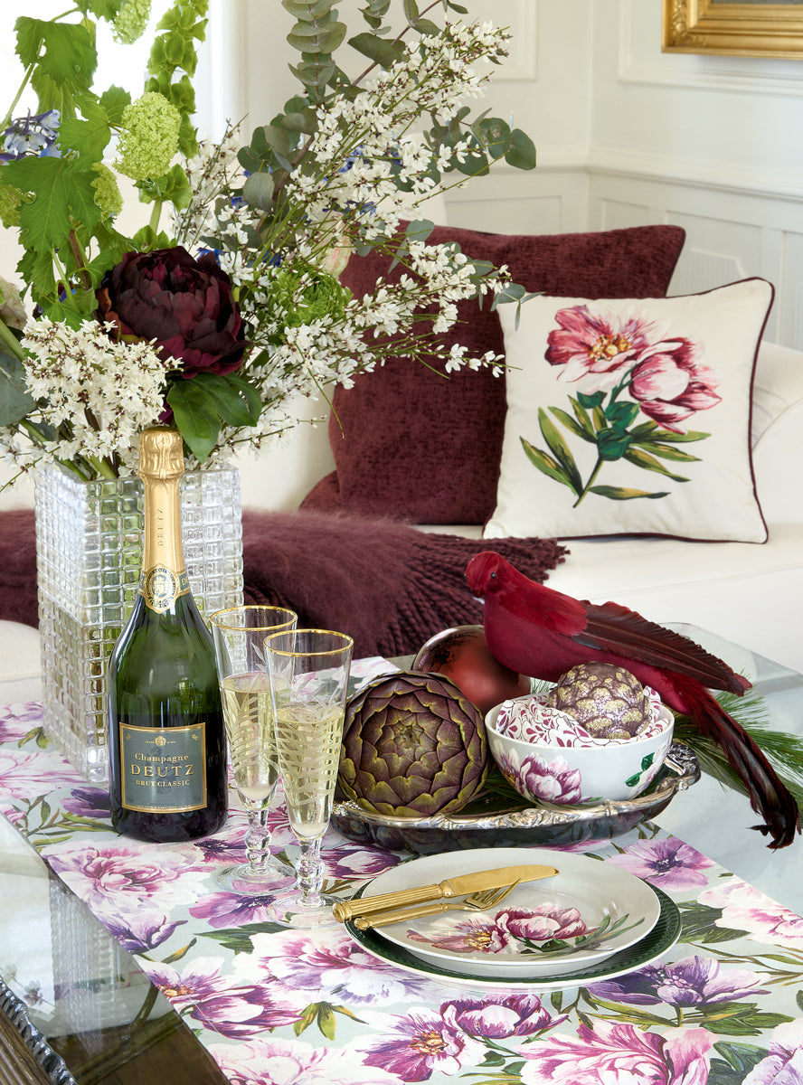 Greengate Barbette Serviette pale grey 40 x 40 cm Lifestyle 1