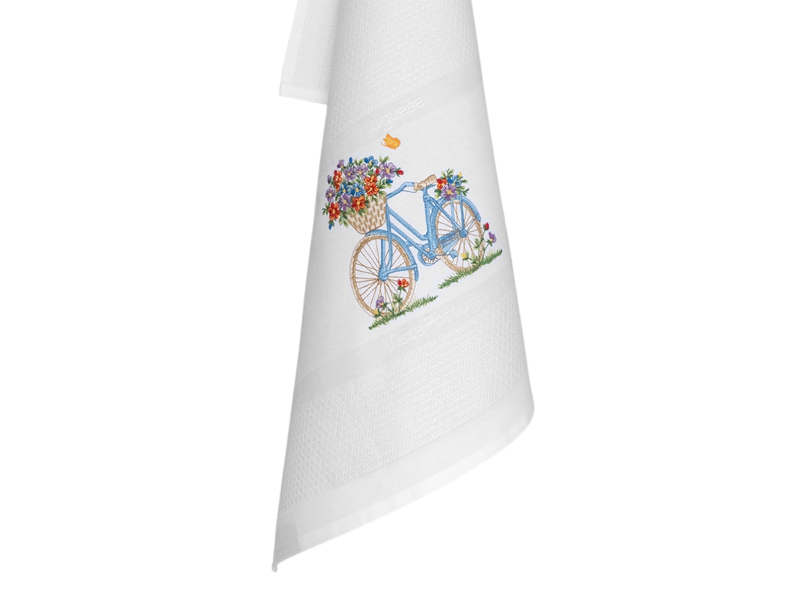 Vista Portuguese Geschirrtuch Bicycle weiß 50x70cm - Produktbild 2