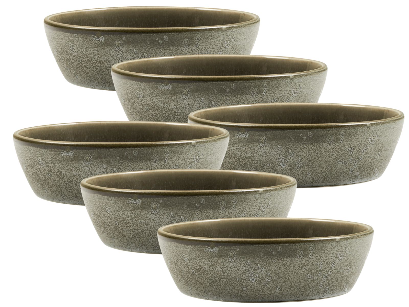 Bitz Bowl matt grey / shiny grey 18 cm Set6 Freisteller
