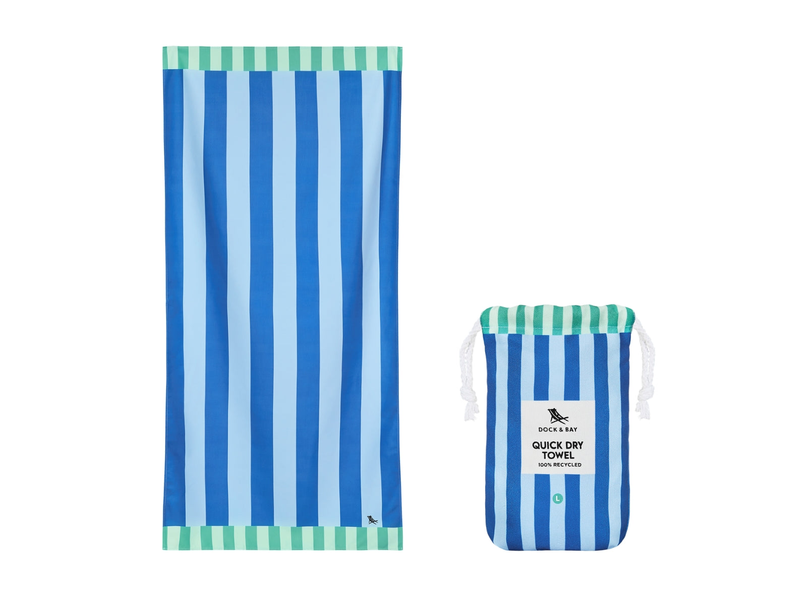 Dock & Bay Beach Towel L Blue Sky 160x90cm - Produktbild 2