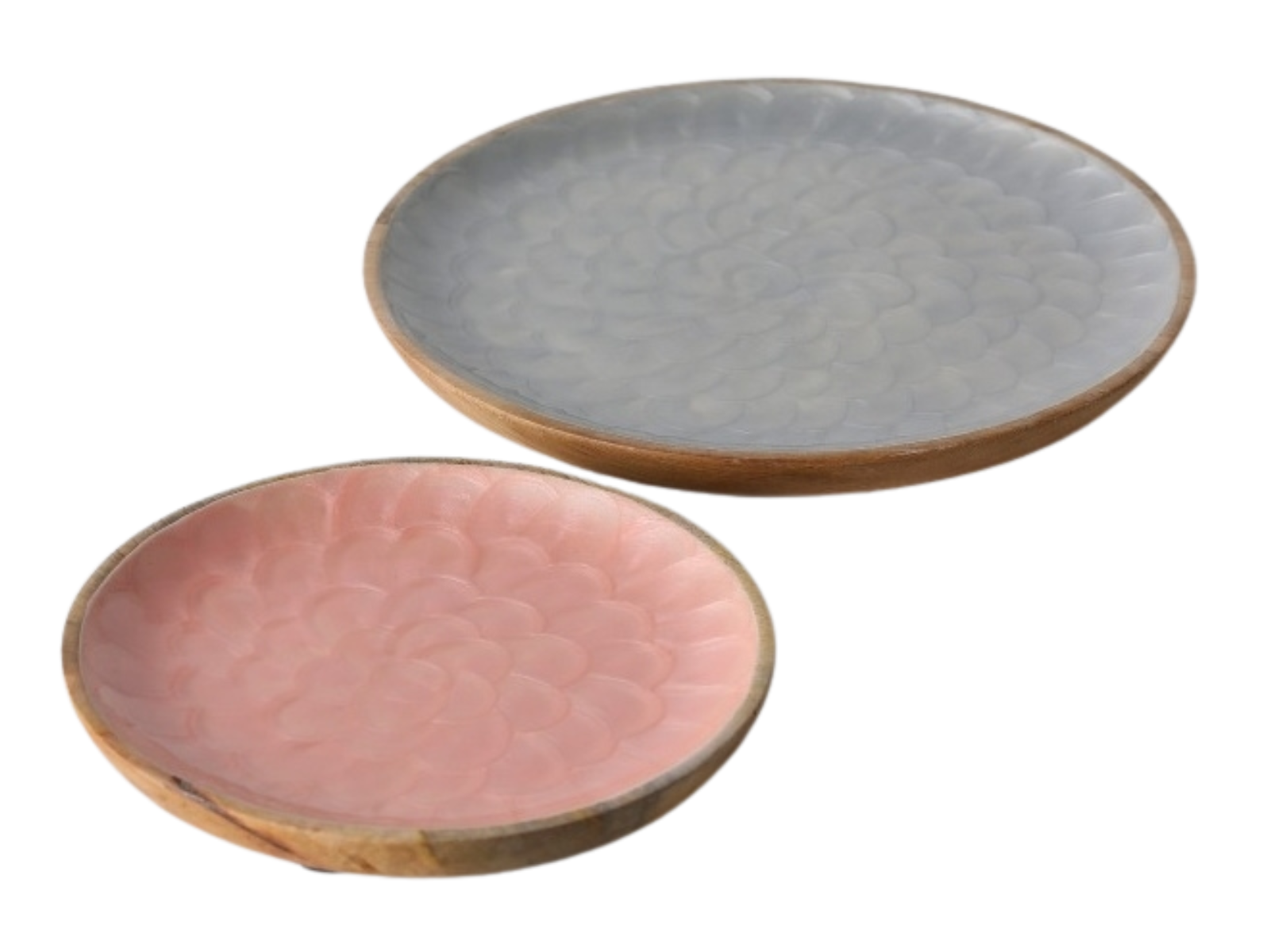 Boltze Teller Cyntha grau 30 cm (1 Stück) Freisteller