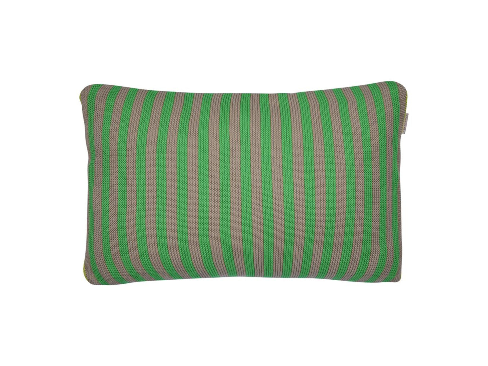 Bonsoir Stripe Kissen Cushion green 40x60cm (1Stück) bh Freisteller 2