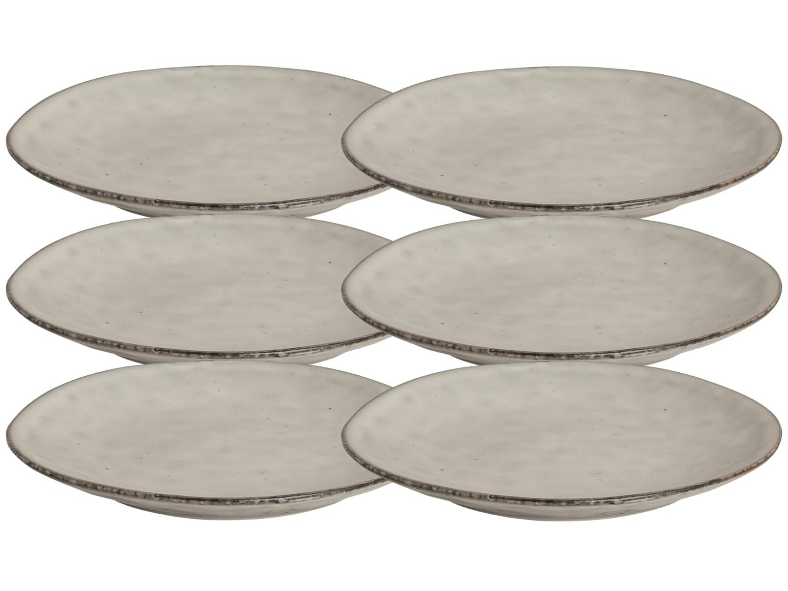 Broste Copenhagen NORDIC SAND Brotteller 15 cm Set6