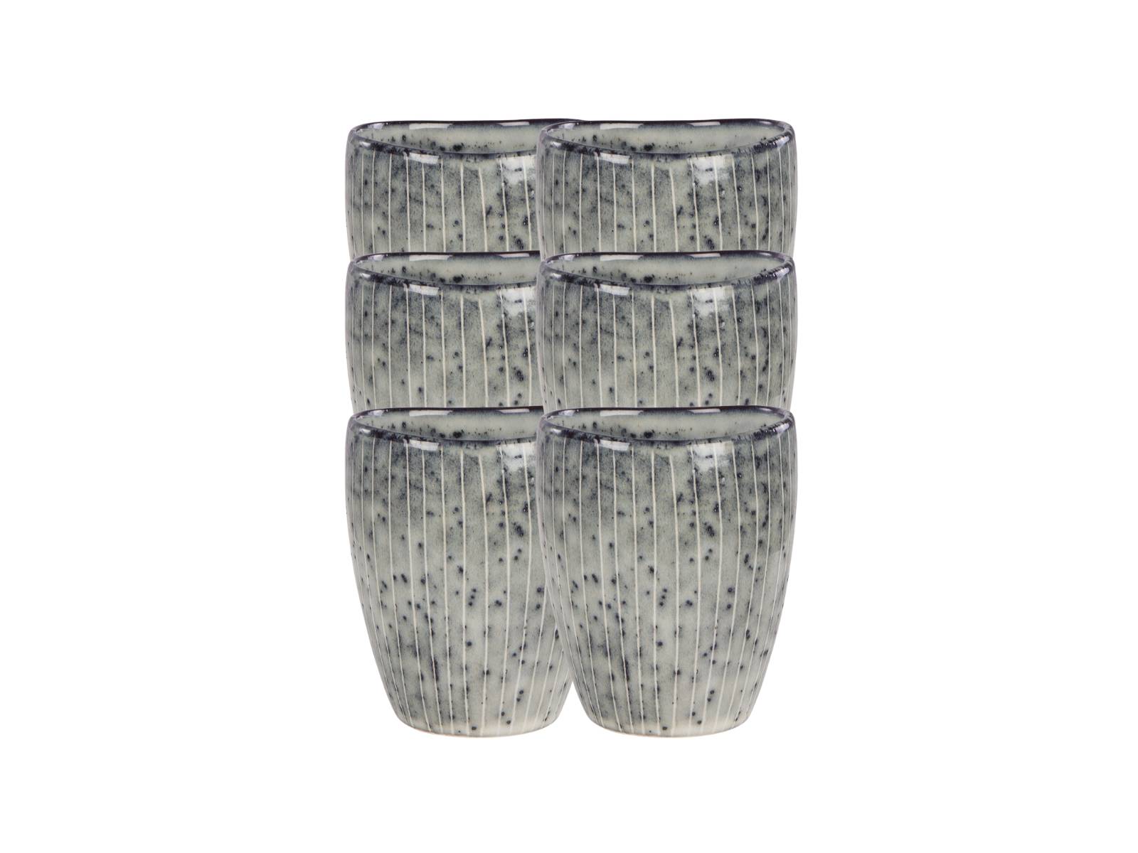 Broste Copenhagen NORDIC SEA Becher ohne Henkel 0,25 l Set6