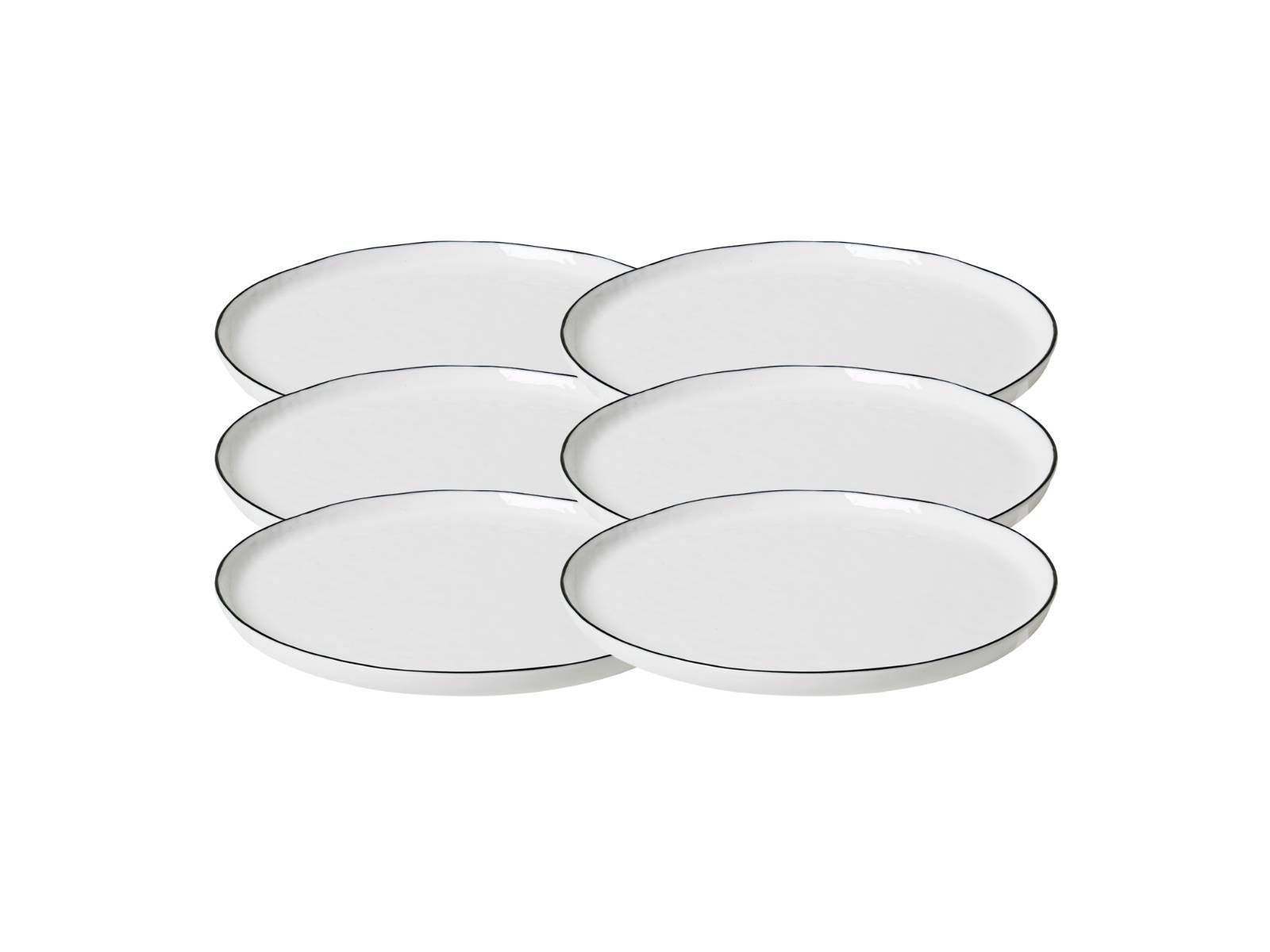Broste Copenhagen SALT Dessertteller 22 cm Set6
