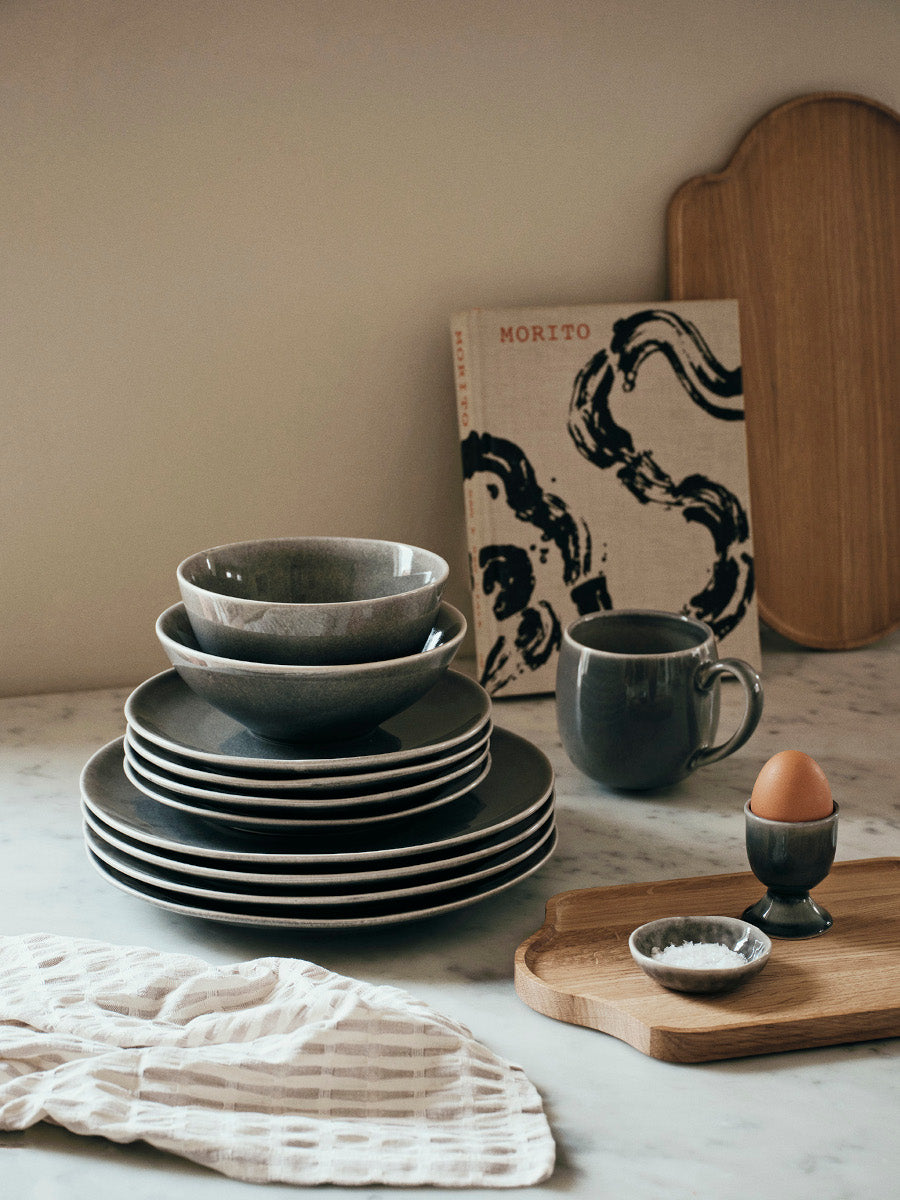 Broste Copenhagen NORDIC RAIN Teller tief 22,5cm Lifestyle 2