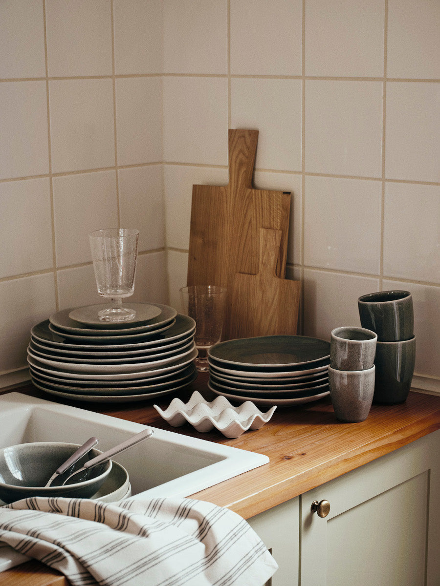 Broste Copenhagen NORDIC RAIN Dessertteller 20cm Lifestyle 3