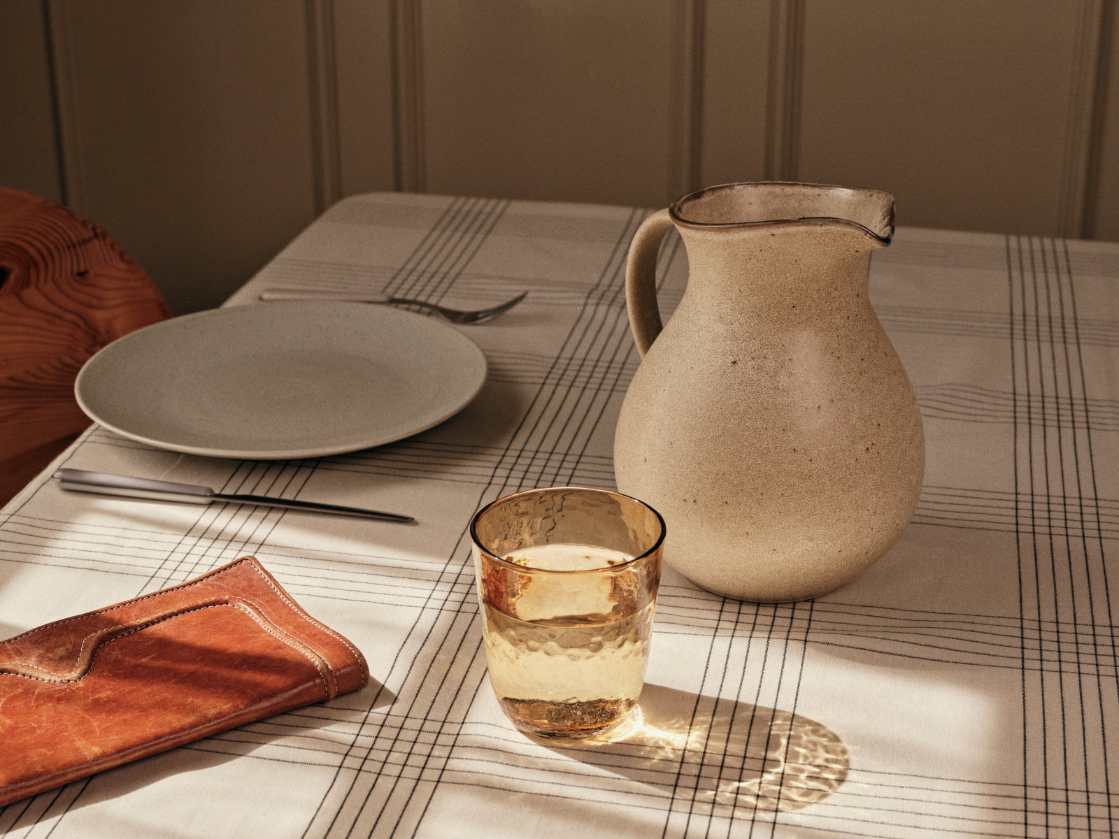 Broste Copenhagen Alice Serviette black/natural 45x45cm (1 Stück) Lifestyle 3