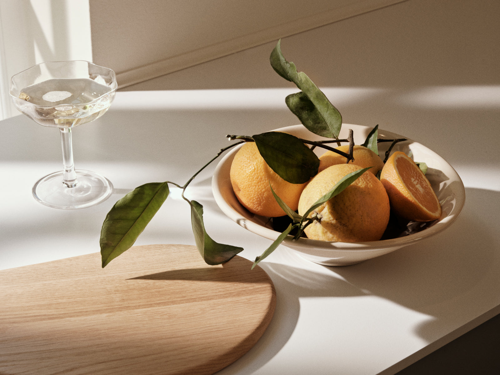 Broste Copenhagen Alfredo Schüssel beige Ø24cm Lifestyle 2