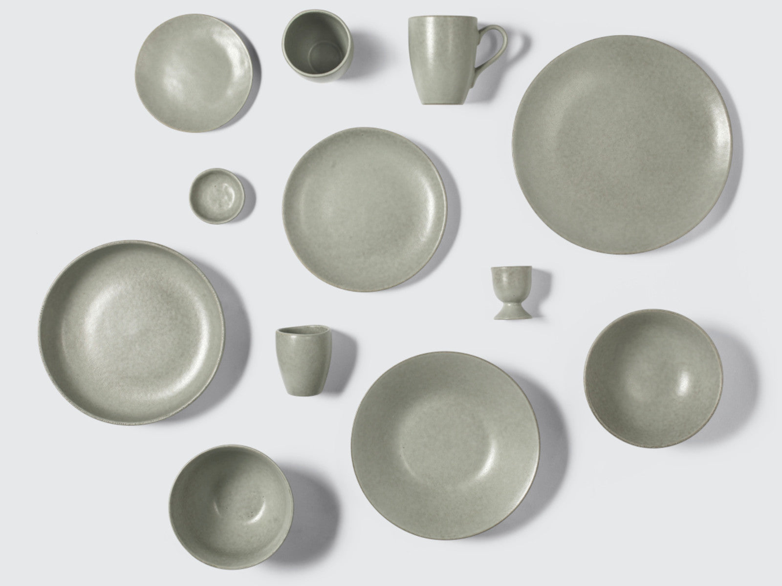 Broste Copenhagen NORDIC MARSH Geschirrset mittag für Zwei 6tlg Lifestyle 2