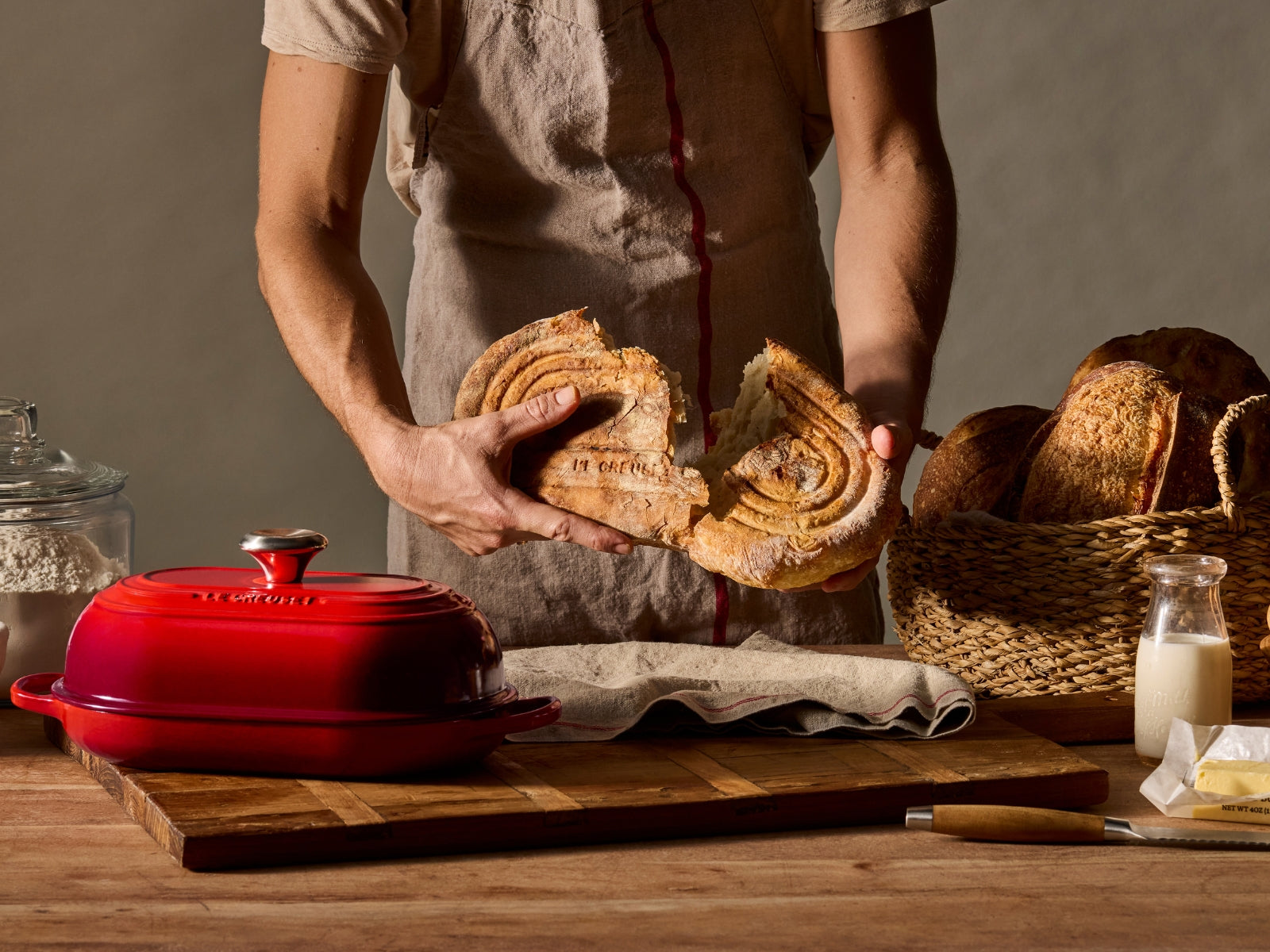 Le Creuset Brot Bräter Signature oval azure 29cm - Produktbild 9