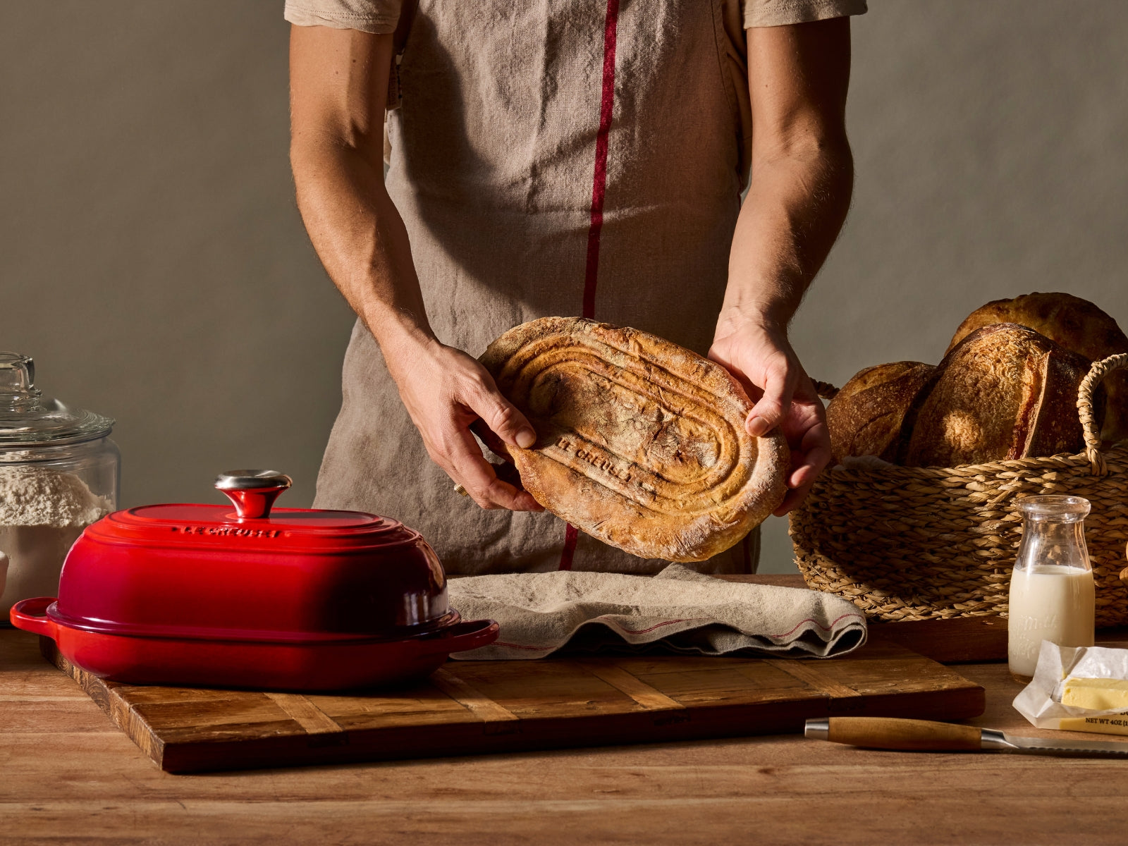 Le Creuset Brot Bräter Signature oval azure 29cm - Produktbild 8