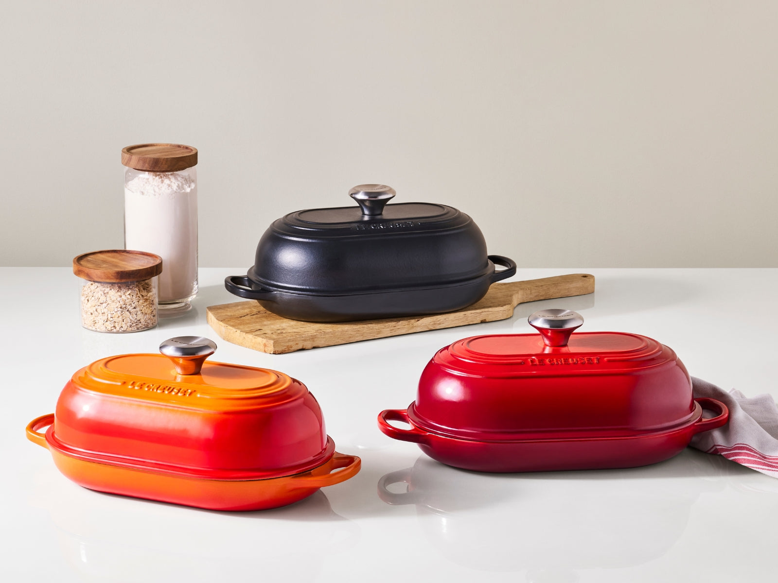 Le Creuset Brot Bräter Signature oval azure 29cm - Produktbild 6
