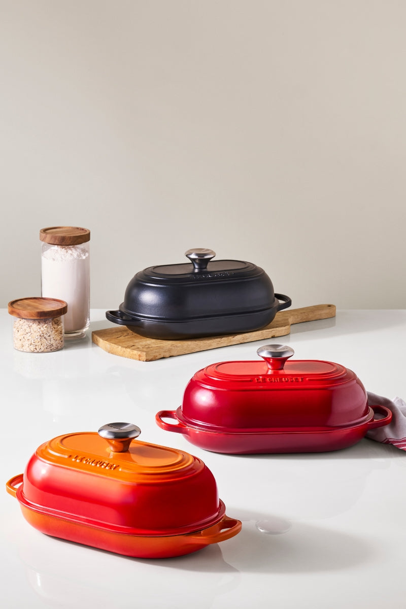 Le Creuset Brot Bräter Signature oval azure 29cm - Produktbild 7