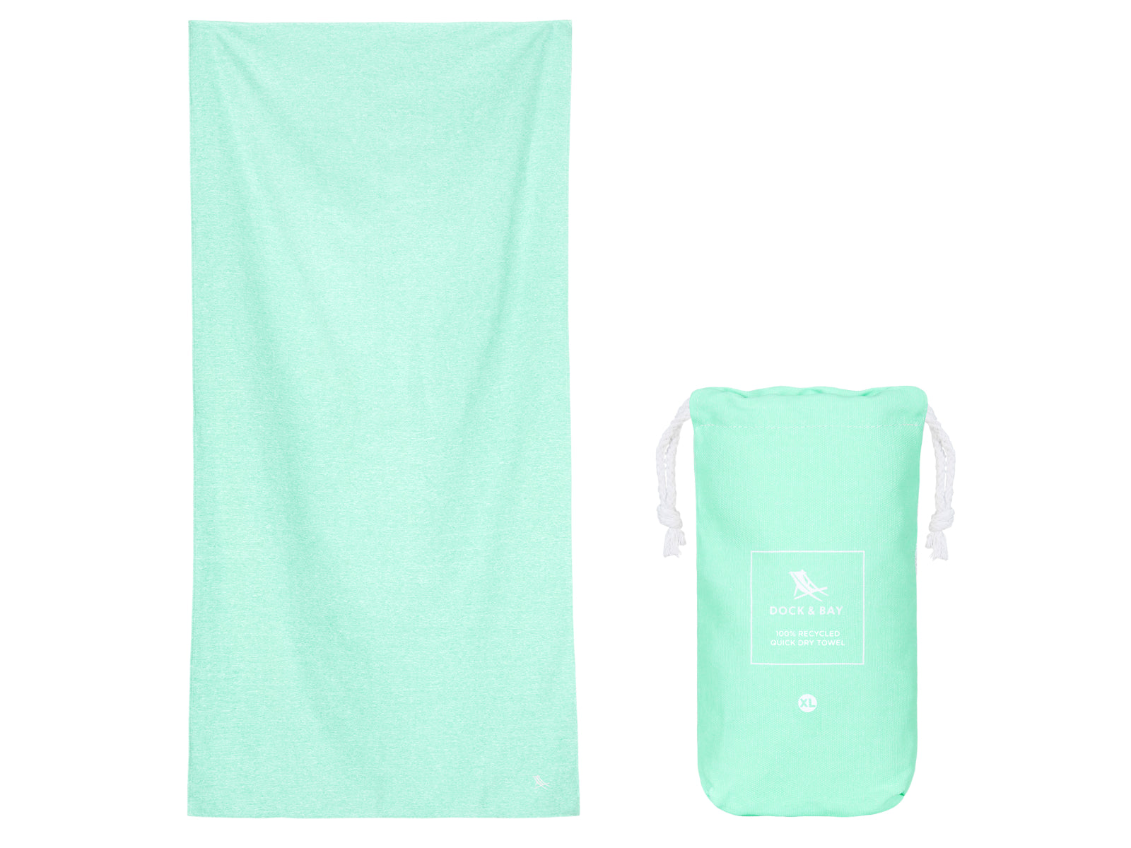 Dock & Bay Fitness-Handtuch XL Rainforest Green 200x90cm Freisteller 1