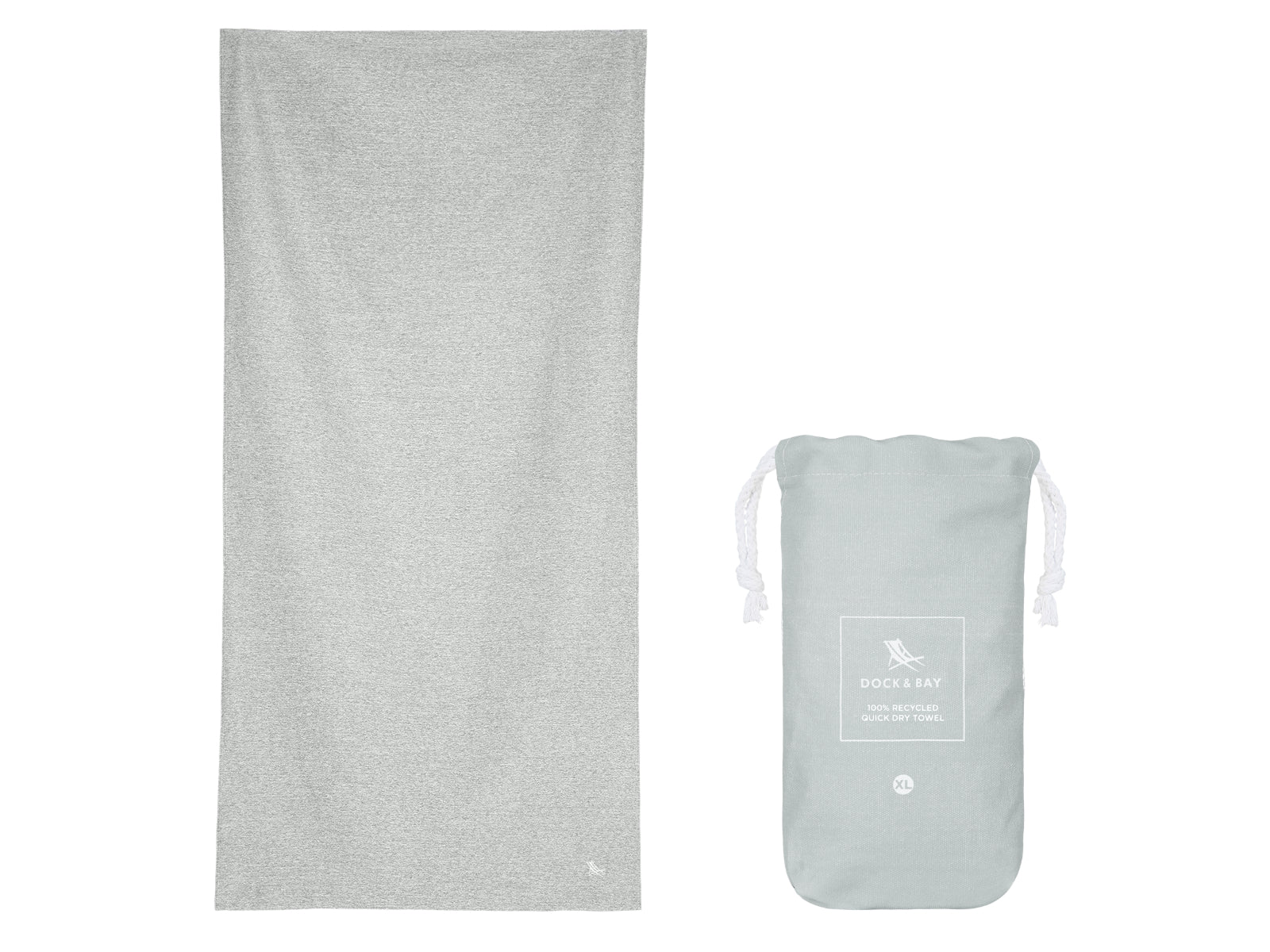 Dock & Bay Fitness-Handtuch XL Mountain Grey 200x90cm Freisteller 1