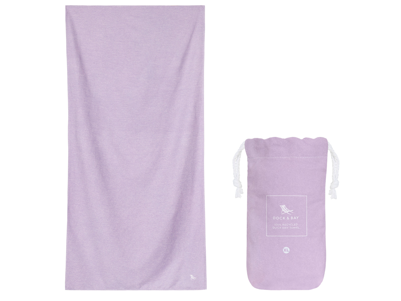 Dock & Bay Fitness-Handtuch XL Meadow Lilac 200x90cm Freisteller 1