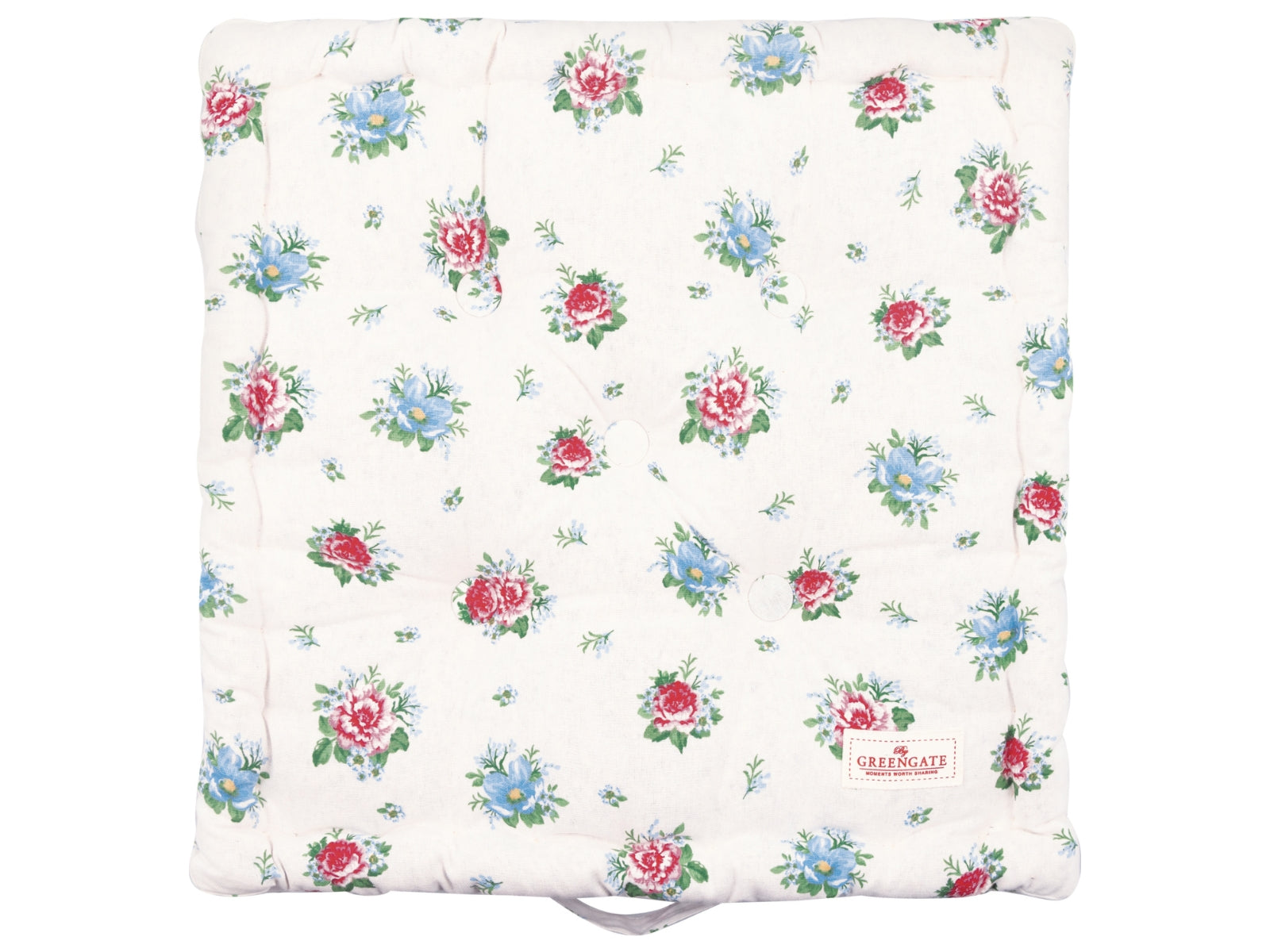 Greengate Alivia Sitzkissen white 50x50cm Freisteller 1