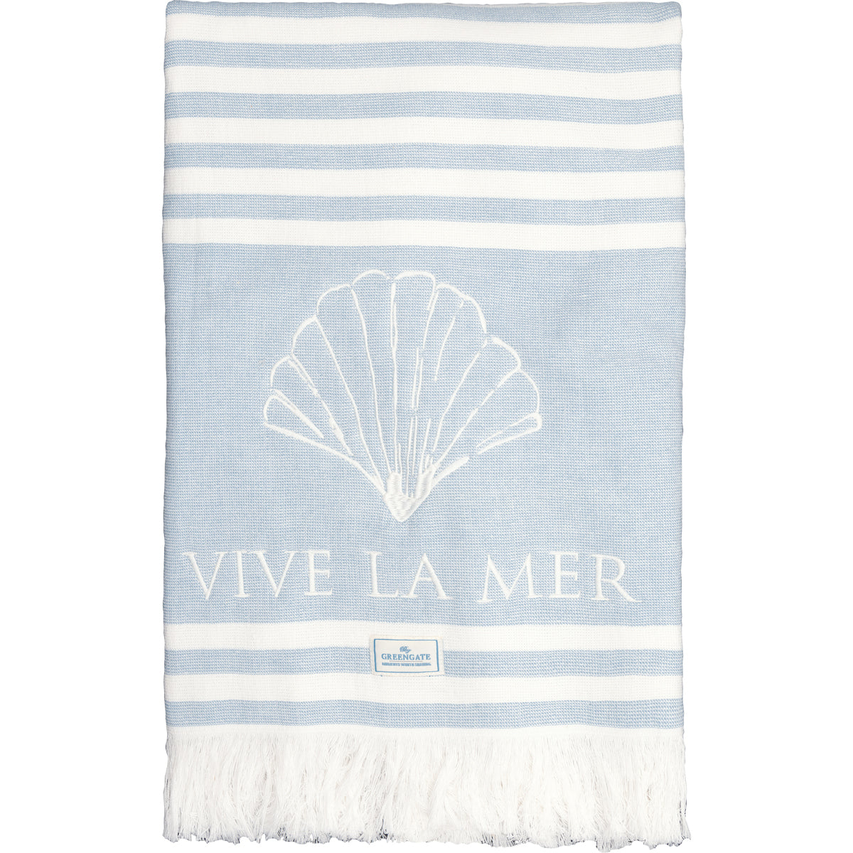 Greengate Vive la mer Handtuch pale blue 70x140cm