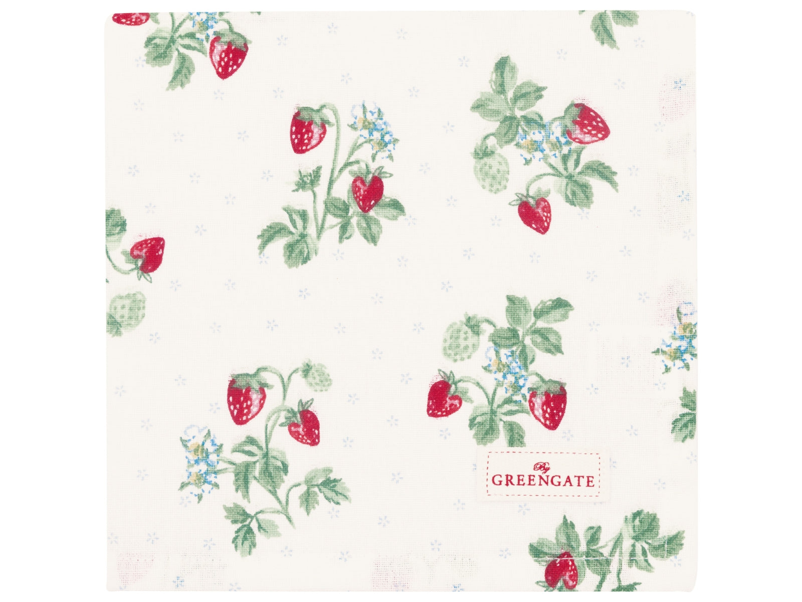 Greengate Berry Stoffserviette white 40x40cm Freisteller 1