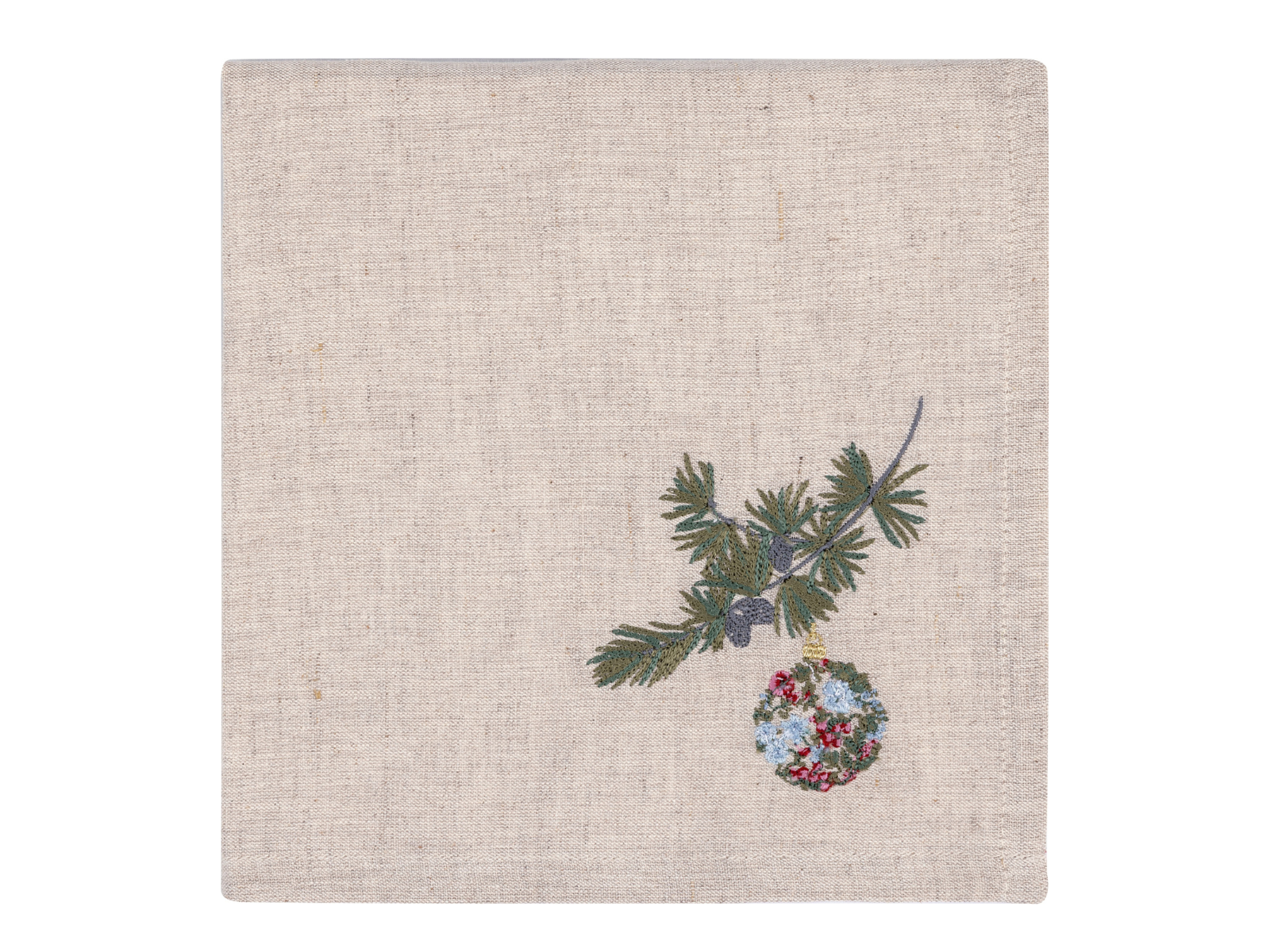 Greengate Joelle Stoffserviette mit Stickerei weiß 40x40cm - Produktbild 1