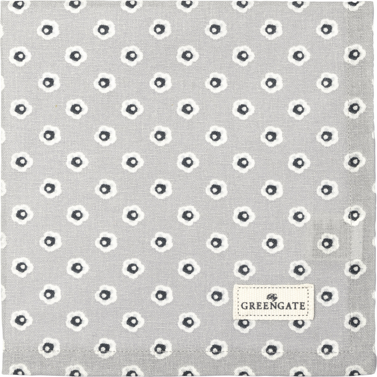 Greengate Malia Stoffserviette grey 40x40cm
