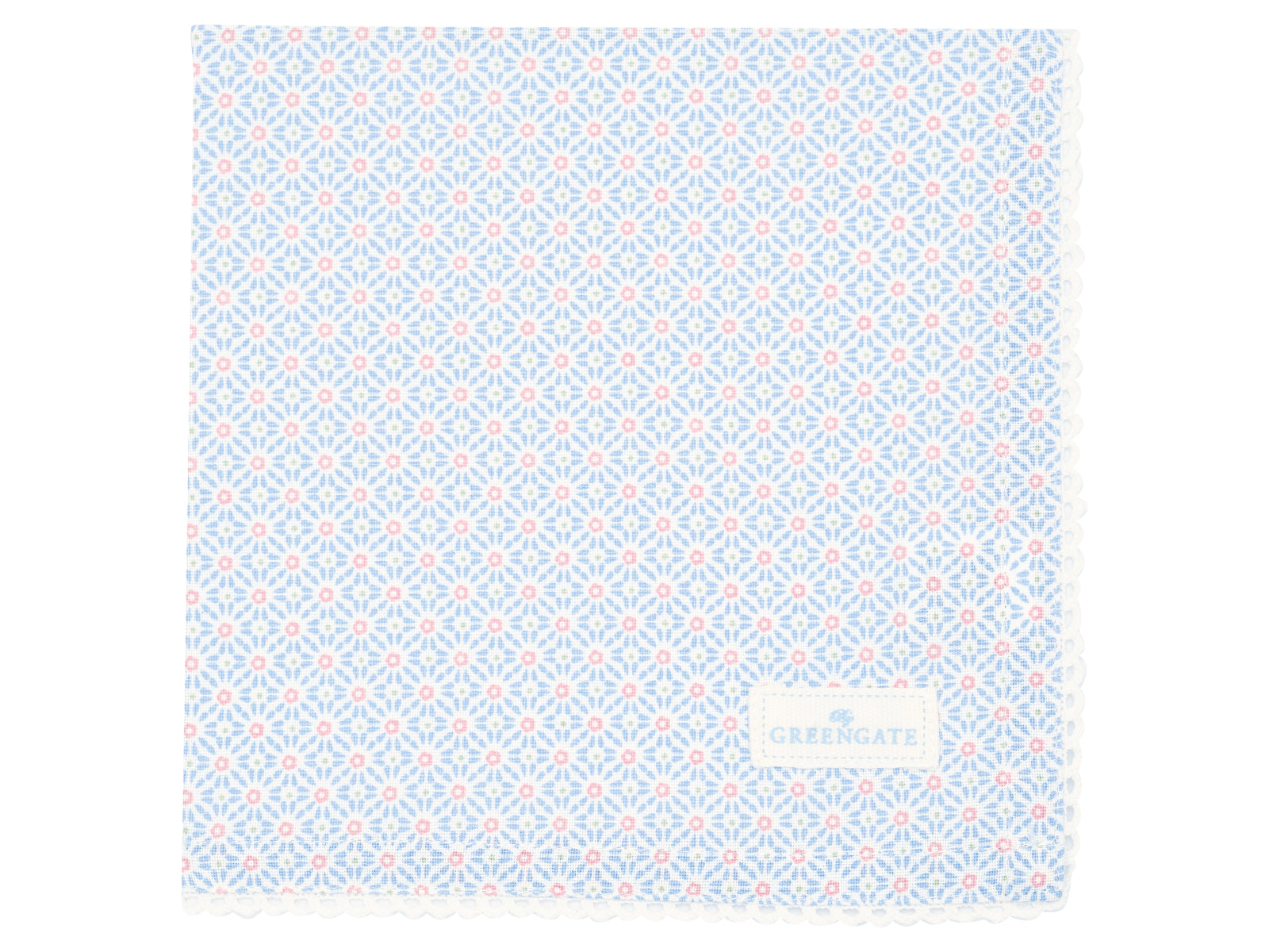Greengate Suzette Stoffserviette pale blue 40x40cm Freisteller 1