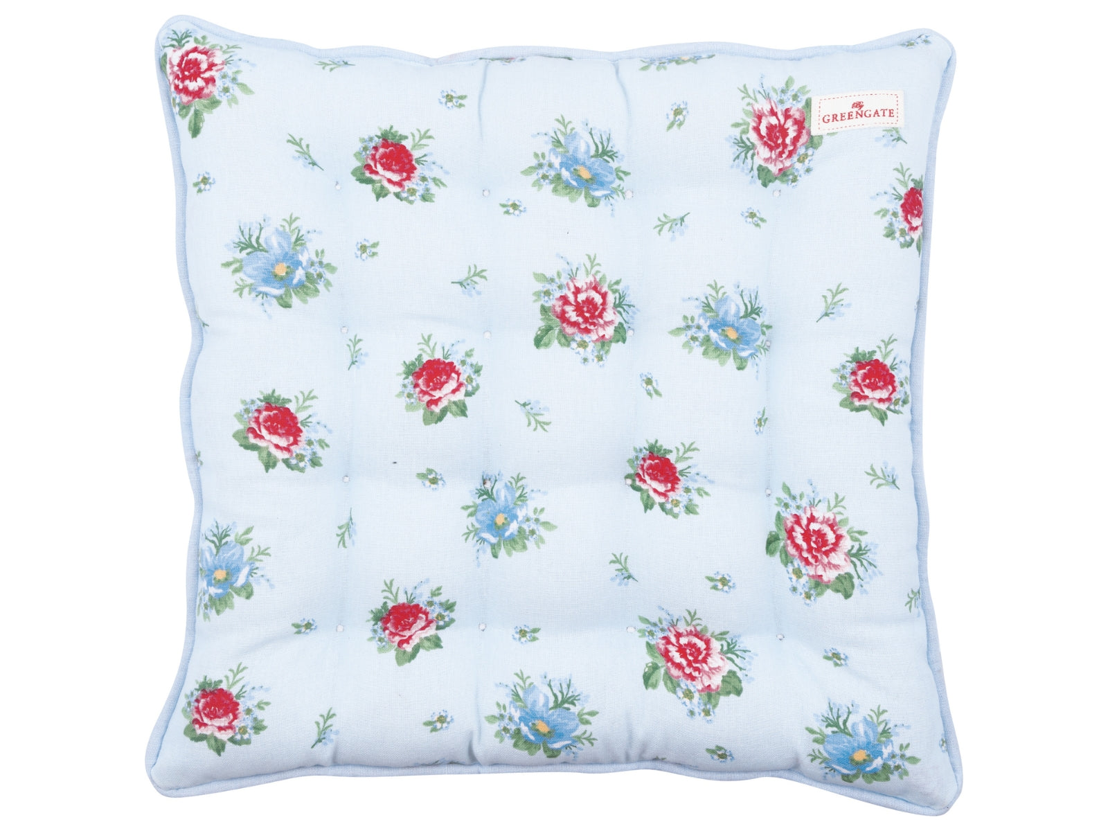 Greengate Alivia Sitzkissen pale blue 40x40cm Freisteller 1