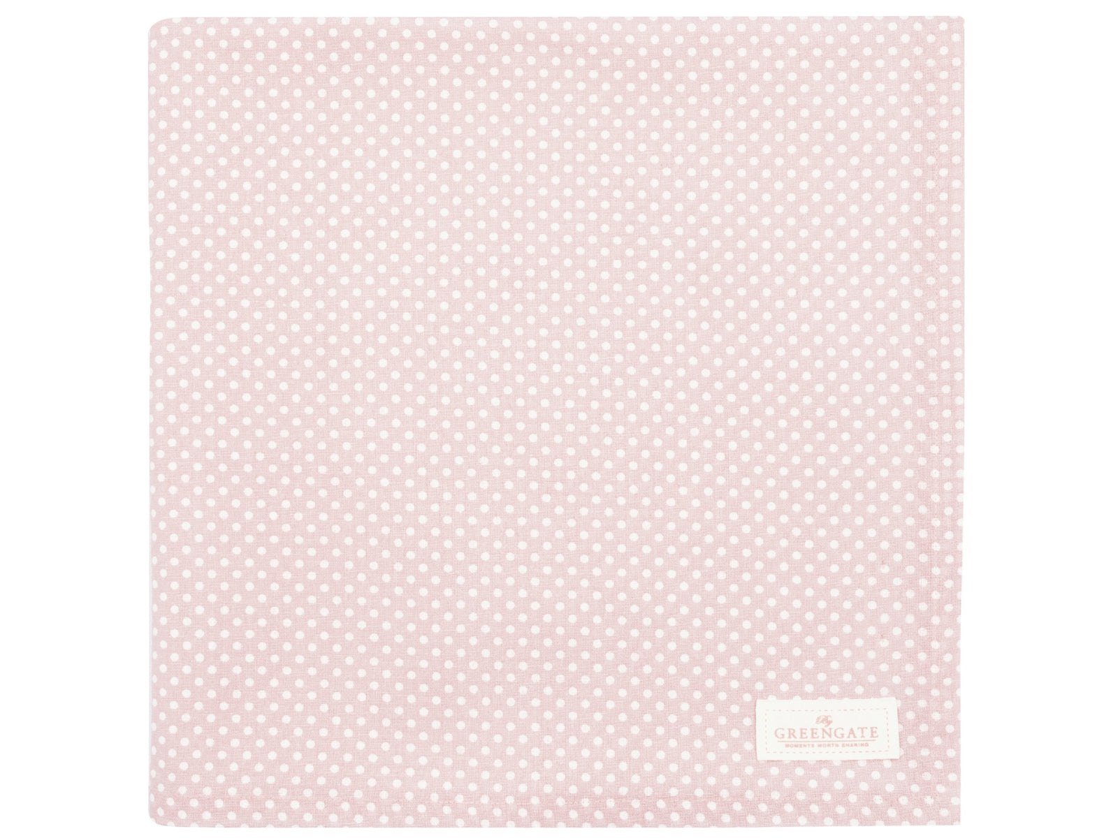 Greengate Dotty Tischdecke pale pink 150x150cm Freisteller 1