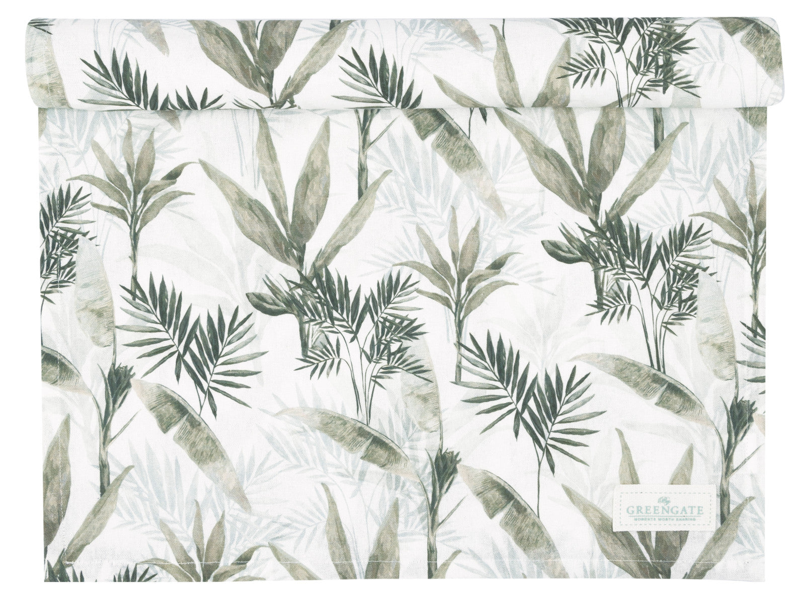 Greengate Eira Tischläufer white 140x45cm Freisteller 1