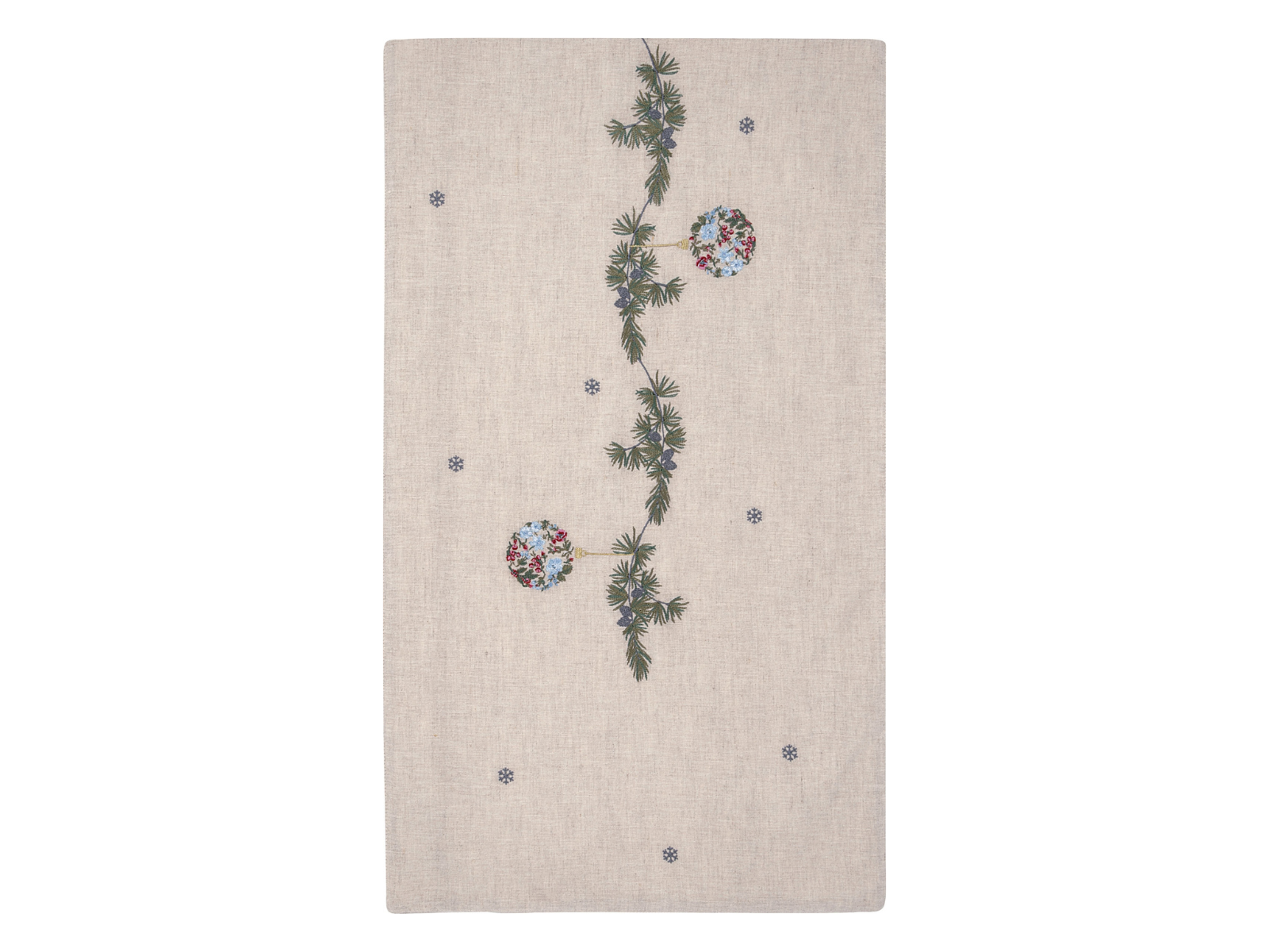 Greengate Joelle Tischläufer mit Stickerei weiß 140x40cm - Produktbild 1