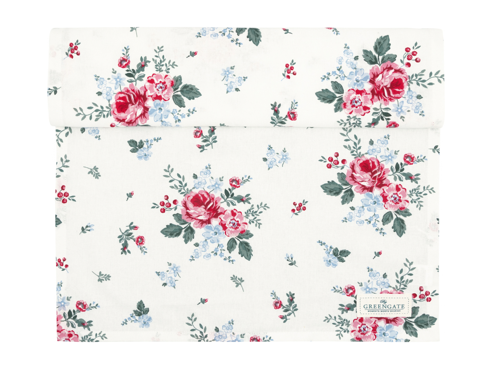 Greengate Joelle Tischläufer weiß 140x45cm - Produktbild 1
