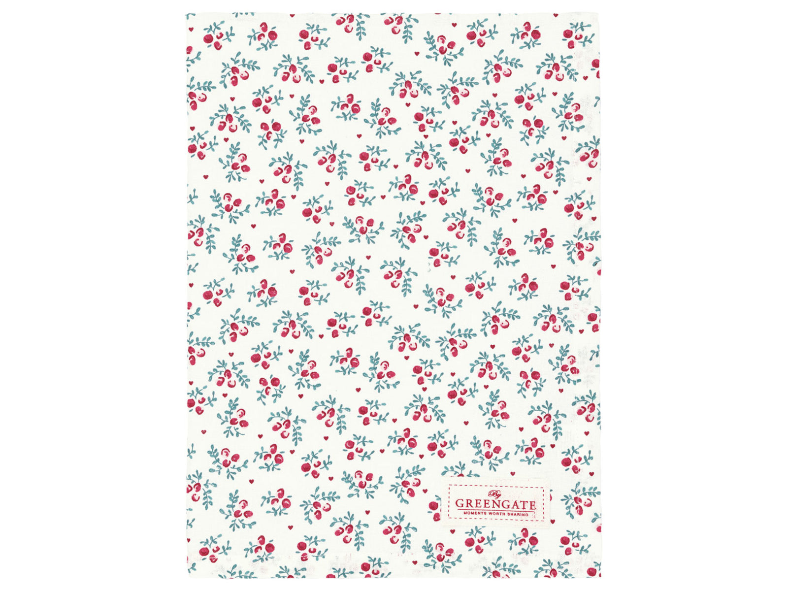 Greengate Belia Geschirrtuch white 70x50cm Freisteller 1