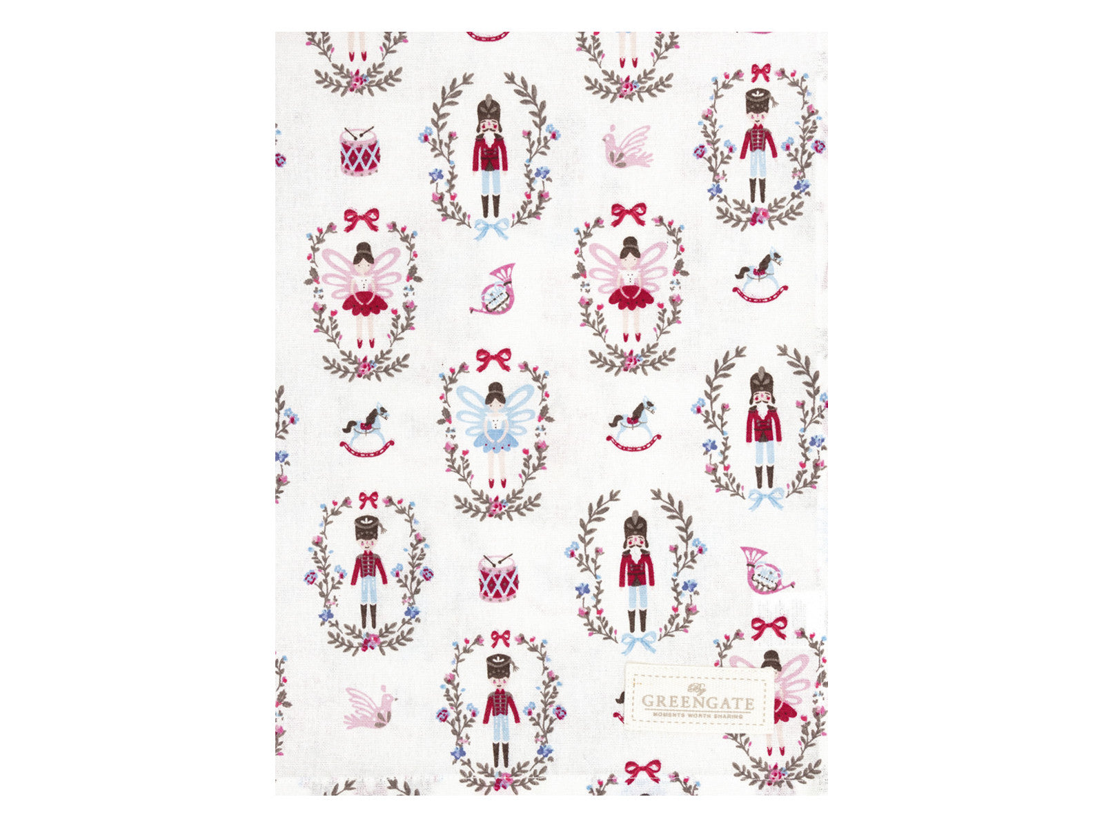 Greengate Cindarella Geschirrtuch white 70x50cm Freisteller 1