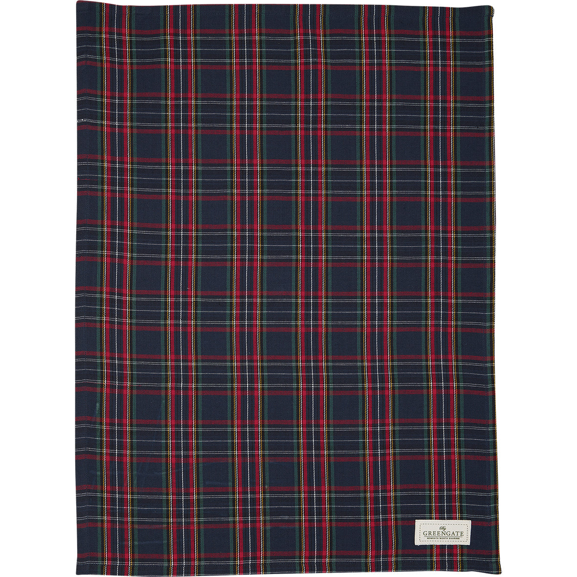 Greengate Dagmar Geschirrtuch check dark blue 70x50cm