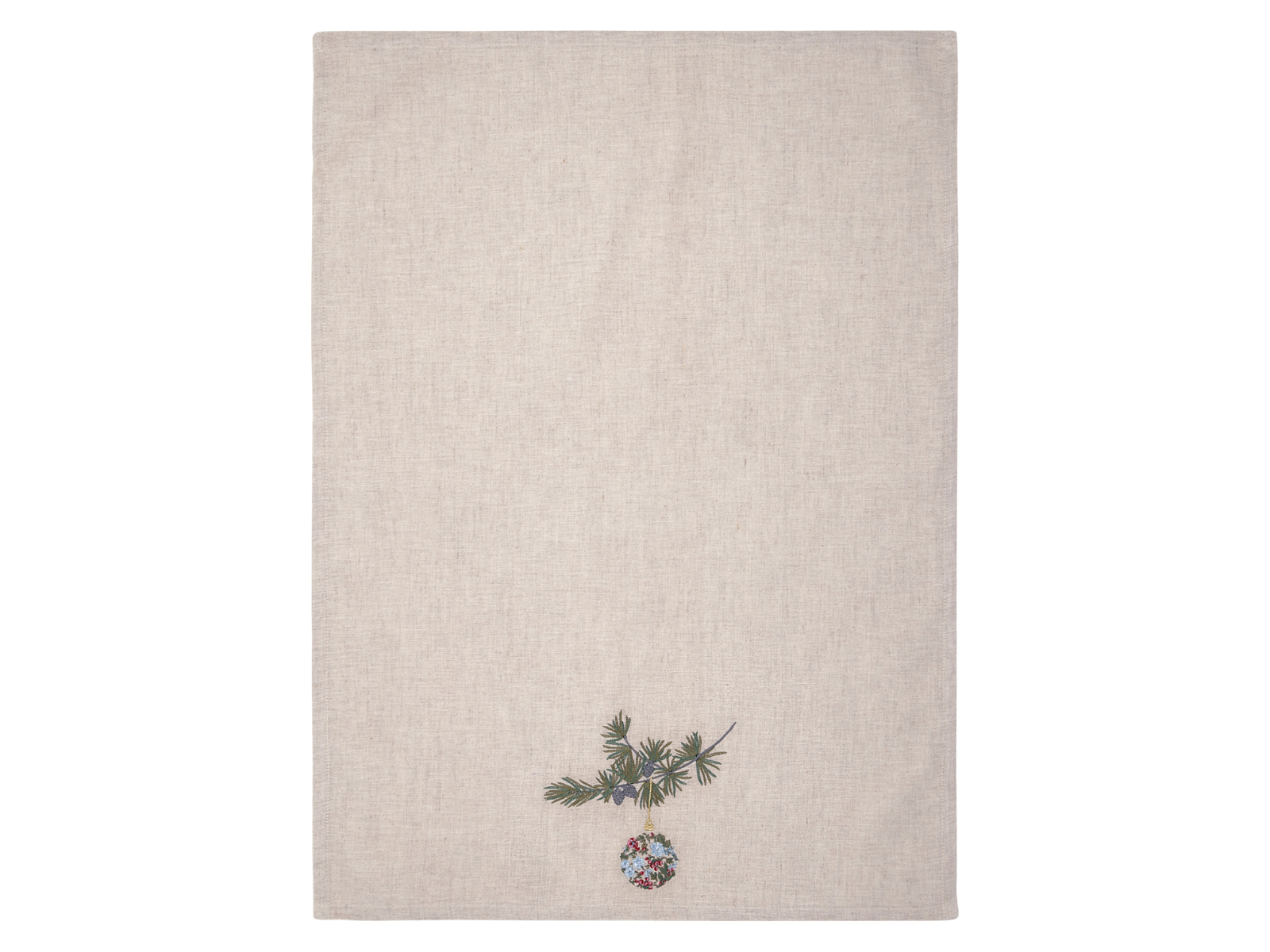 Greengate Joelle Geschirrtuch mit Stickerei weiß 70x50cm - Produktbild 1