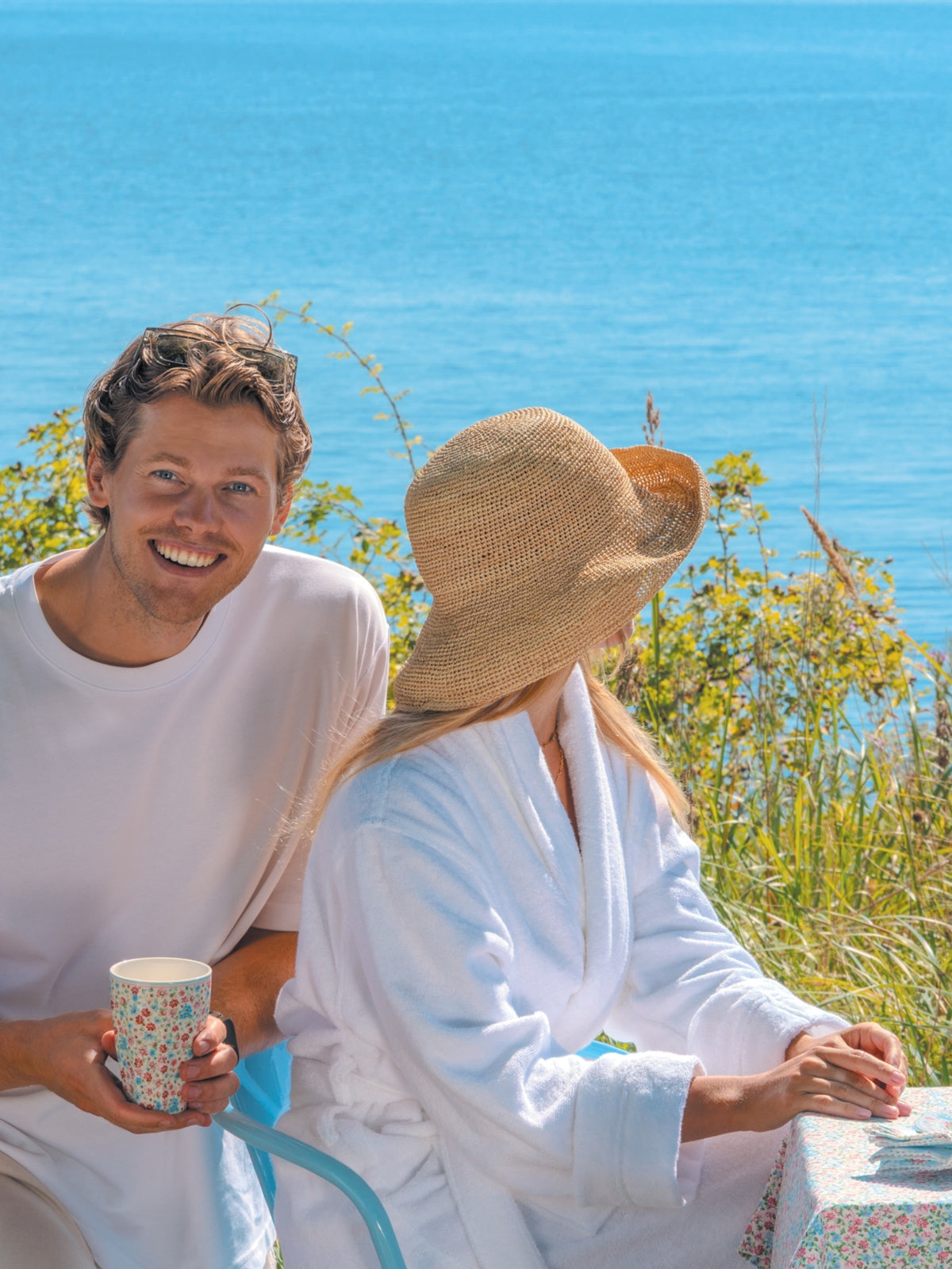 Greengate Louisa Geschirrtuch white 70x50cm Lifestyle 7