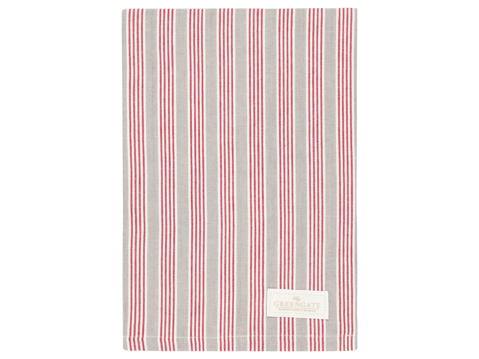 Greengate Nora Geschirrtuch rot 70x50cm - Produktbild 1