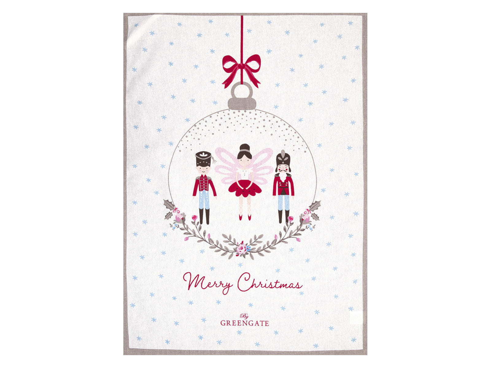 Greengate Cindarella Geschirrtuch white bedruckt 70x50cm Freisteller 1