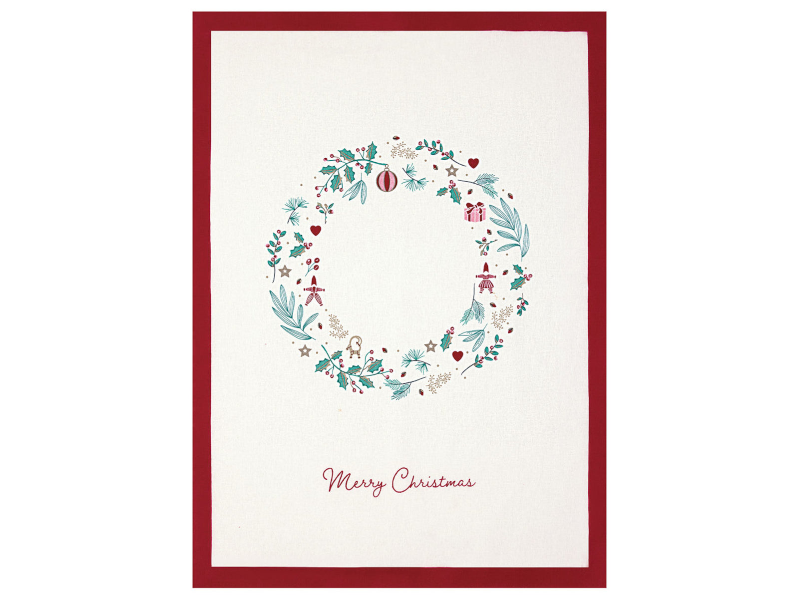 Greengate Didina Geschirrtuch bedruckt white 70x50cm Freisteller 1