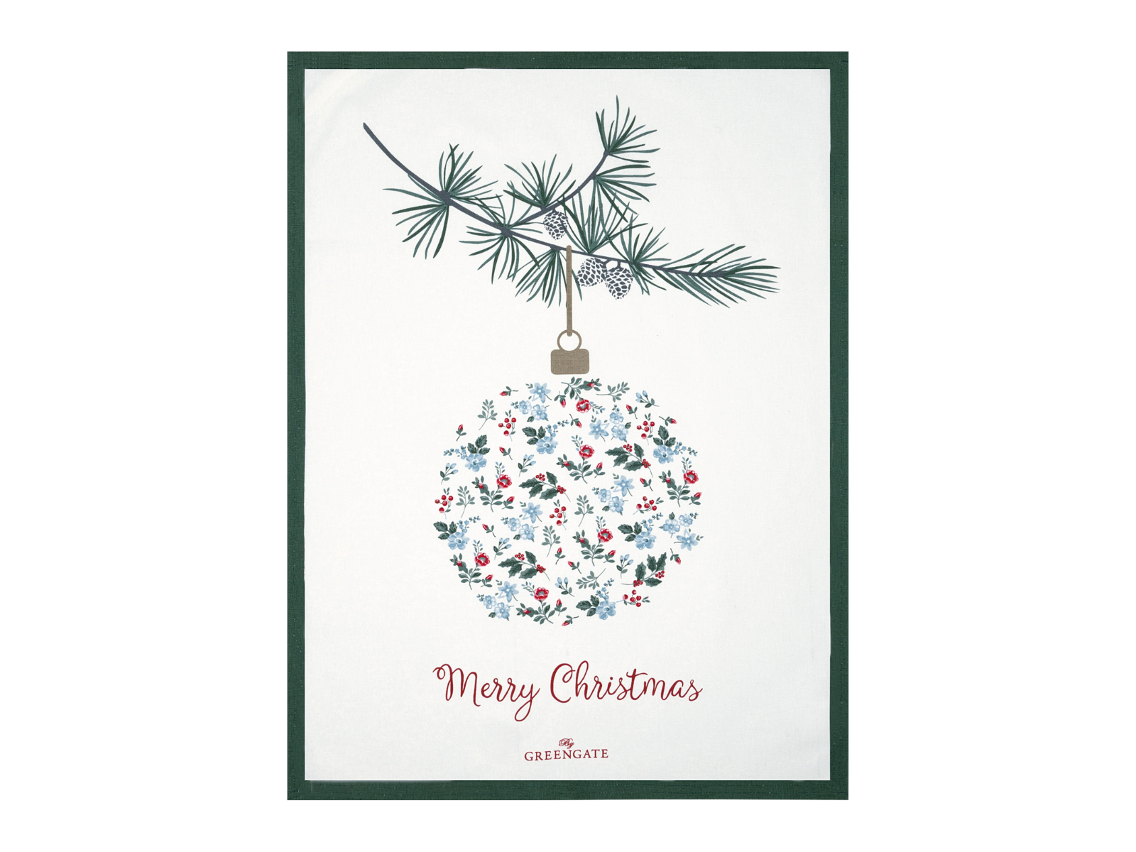 Greengate Joelle Geschirrtuch bedruckt weiß 70x50cm - Produktbild 1