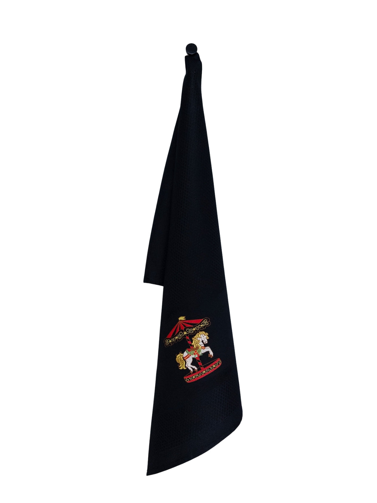 Vista Portuguese Geschirrtuch Carousel schwarz 50x70 cm - Produktbild 1