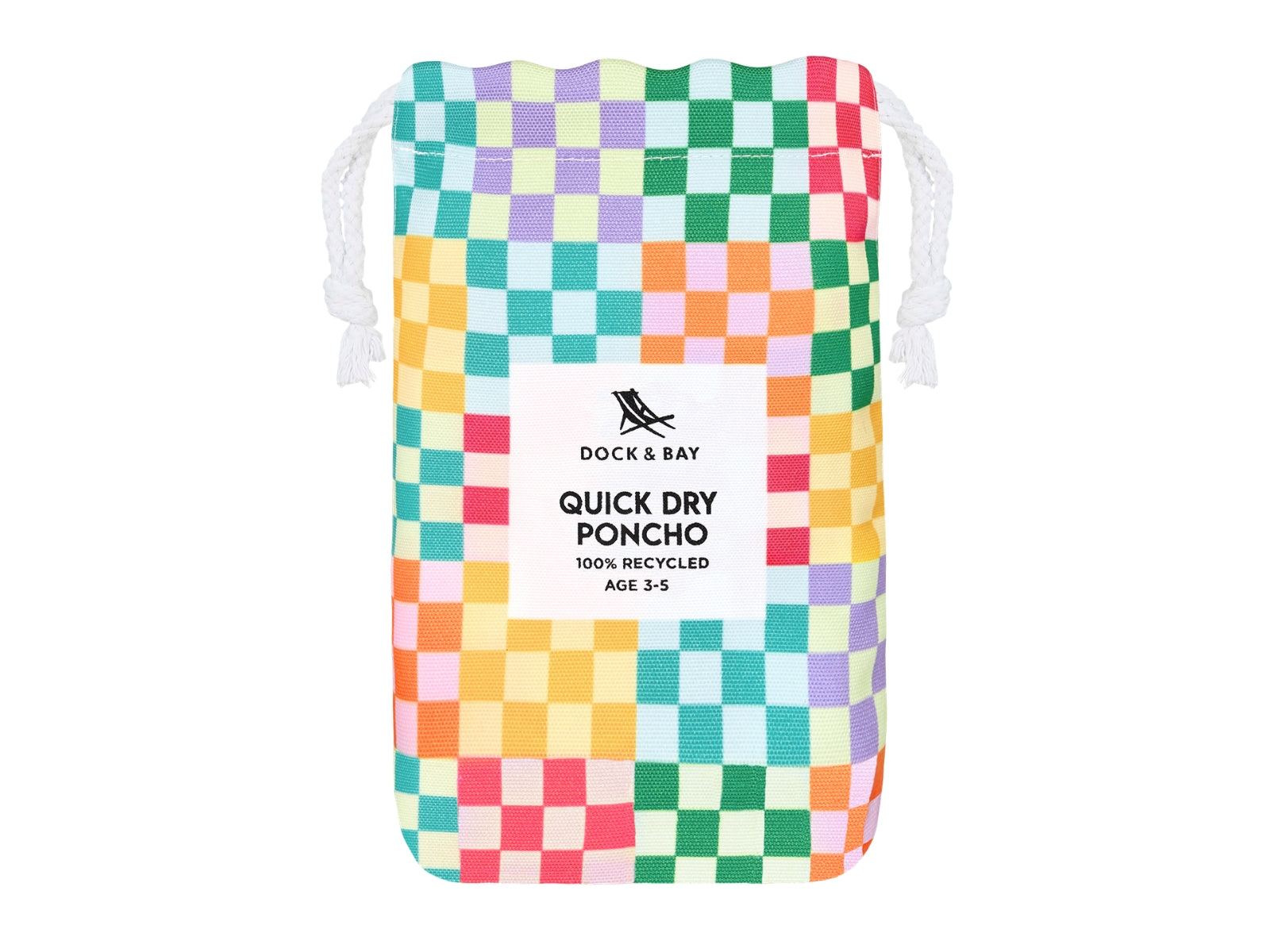 Dock & Bay Kinder-Badeponcho S Check Me Out 66x49cm - Produktbild 2