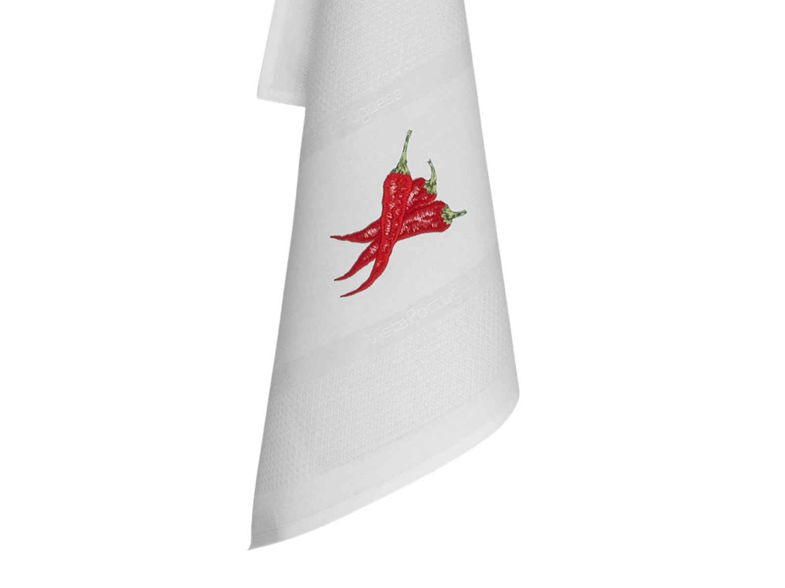 Vista Portuguese Geschirrtuch Chili weiß 50x70cm - Produktbild 2