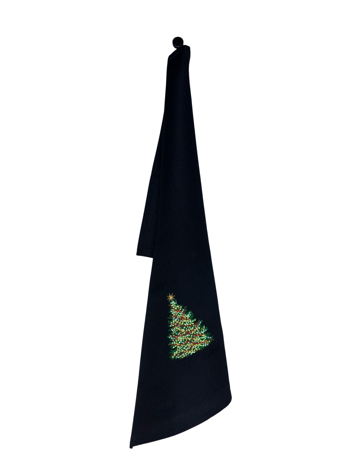 Vista Portuguese Geschirrtuch Christmas Tree schwarz 50x70cm - Produktbild 1