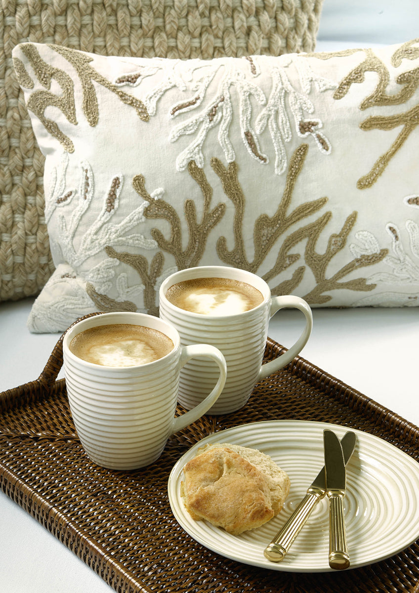 Greengate Dunes Servierplatte oval white 34x24cm – Tischideen & Ambiente