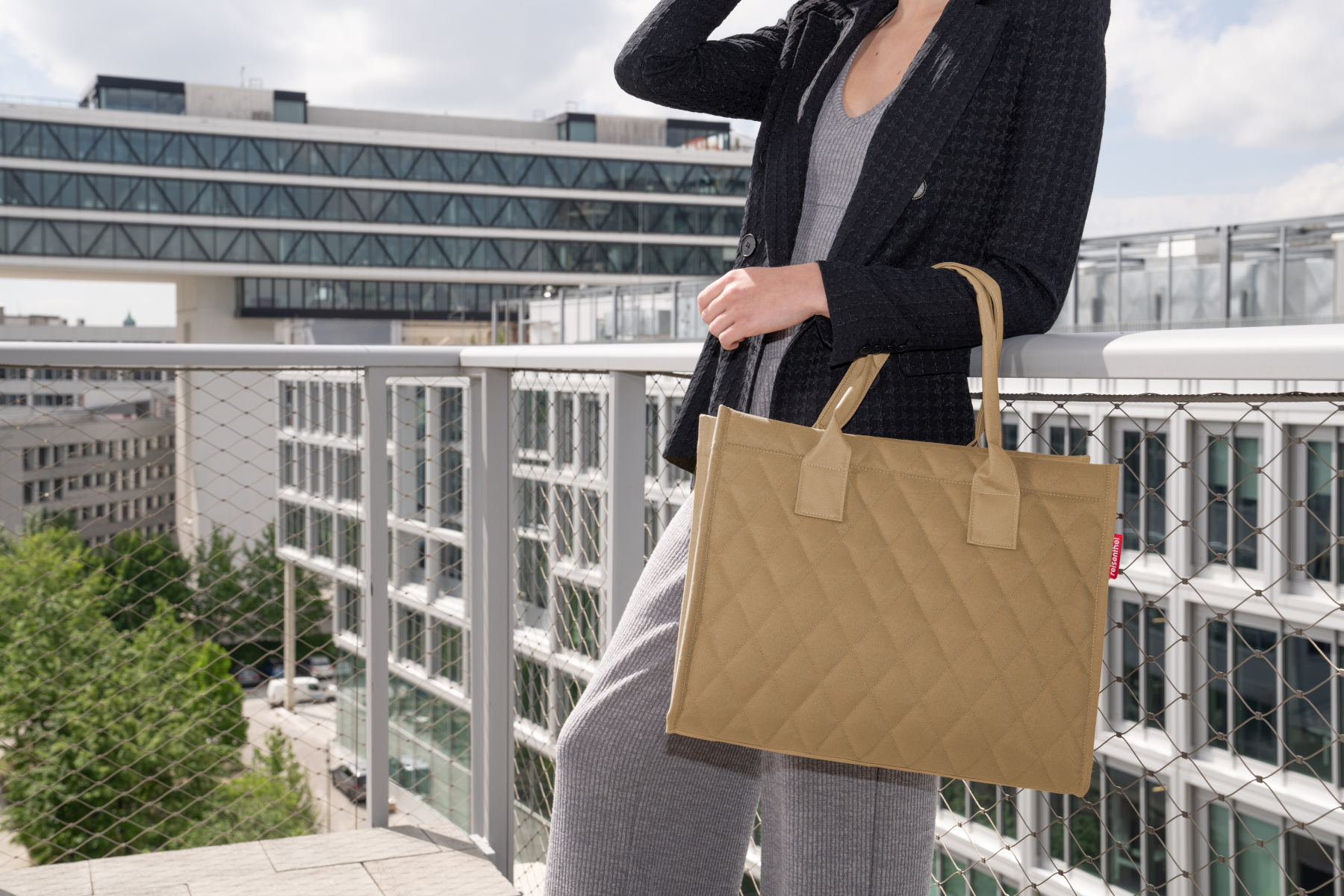 reisenthel daily shopper rhombus ginger Freisteller 4