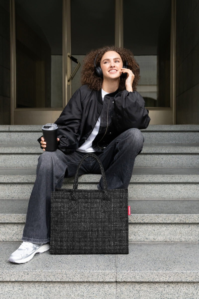 reisenthel daily shopper bouclé black - Produktbild 9