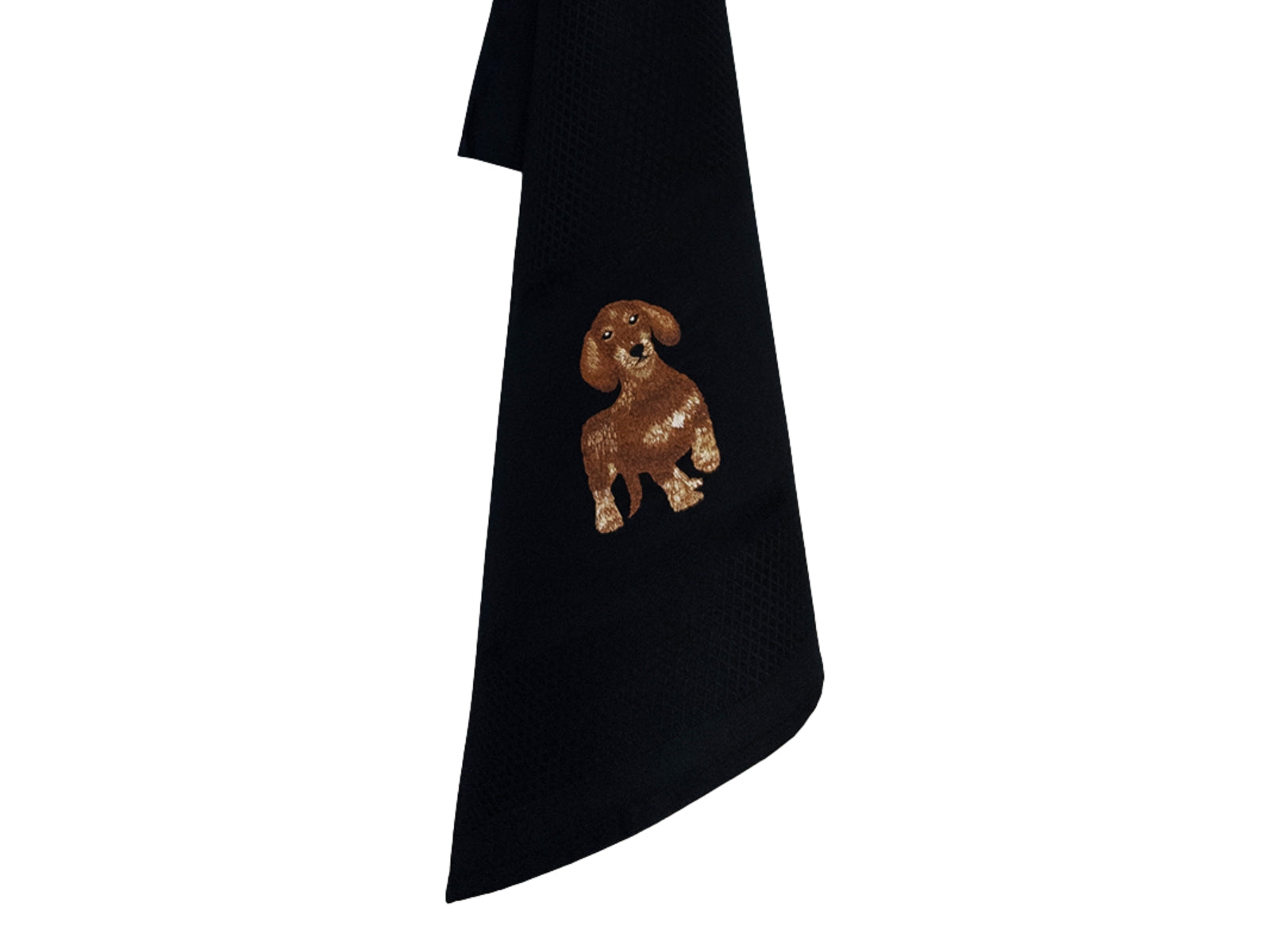 Vista Portuguese Geschirrtuch Dackel schwarz 50x70cm - Produktbild 2