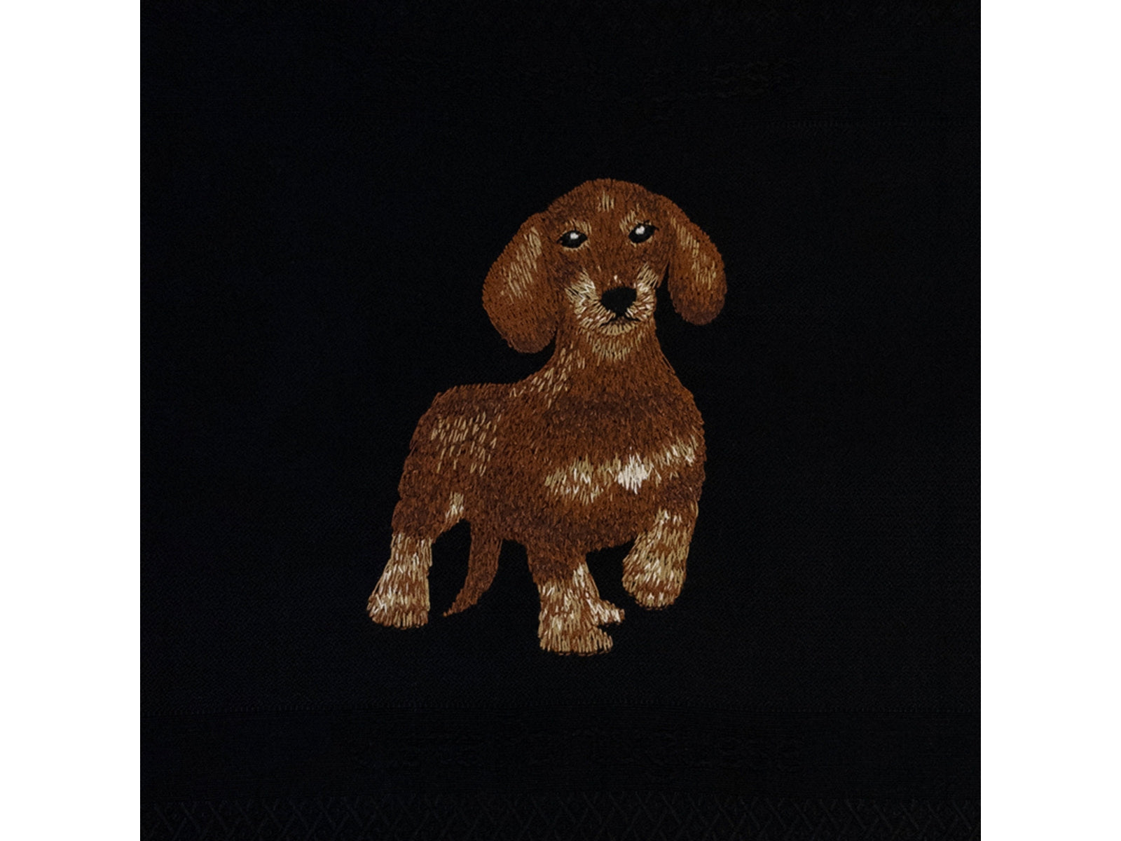 Vista Portuguese Geschirrtuch Dackel schwarz 50x70cm - Produktbild 3